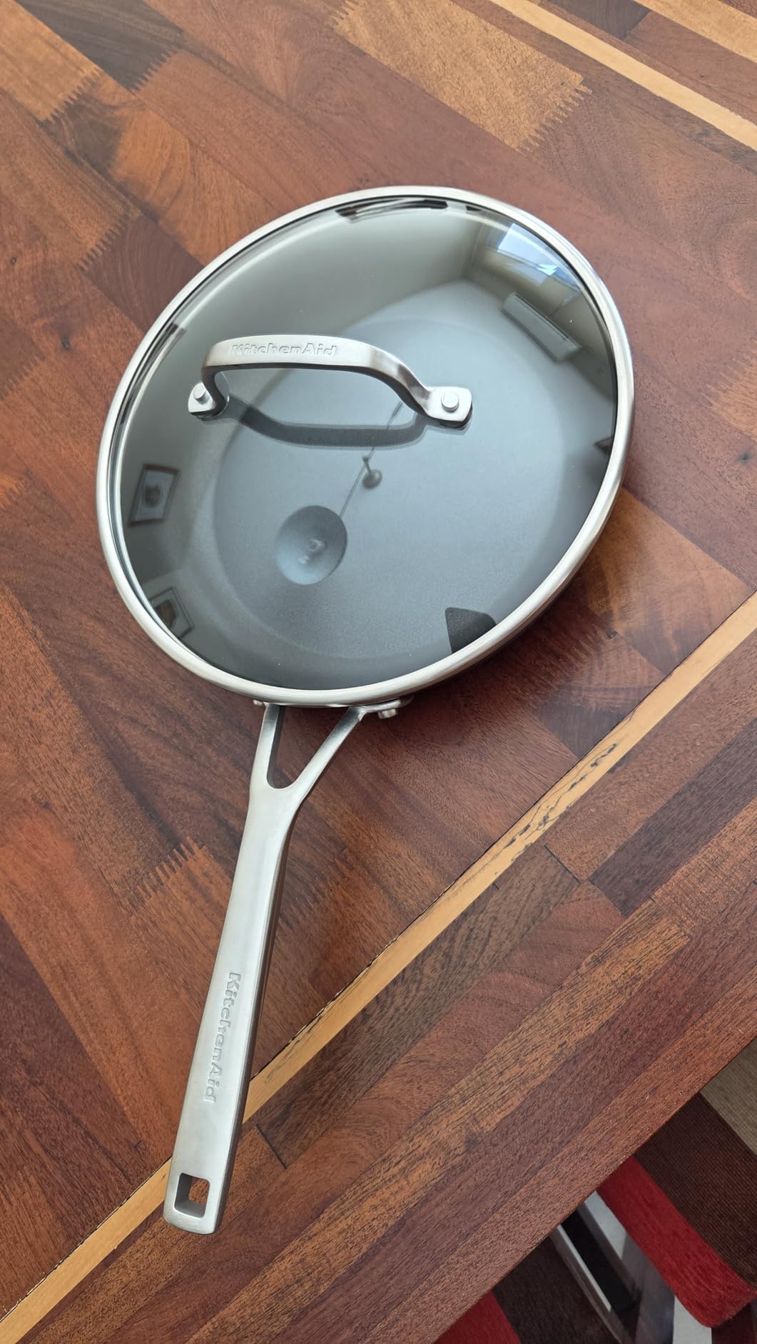 KitchenAid Hard Anodized Induction Nonstick Fry Pan/Skillet with Lid, 10 Inch, Matte Black Customer Review KitchenAid Hard Anodized Induction Nonstick Fry Pan/Skillet with Lid, 10 Inch, Matte Black - Customer Photo 2