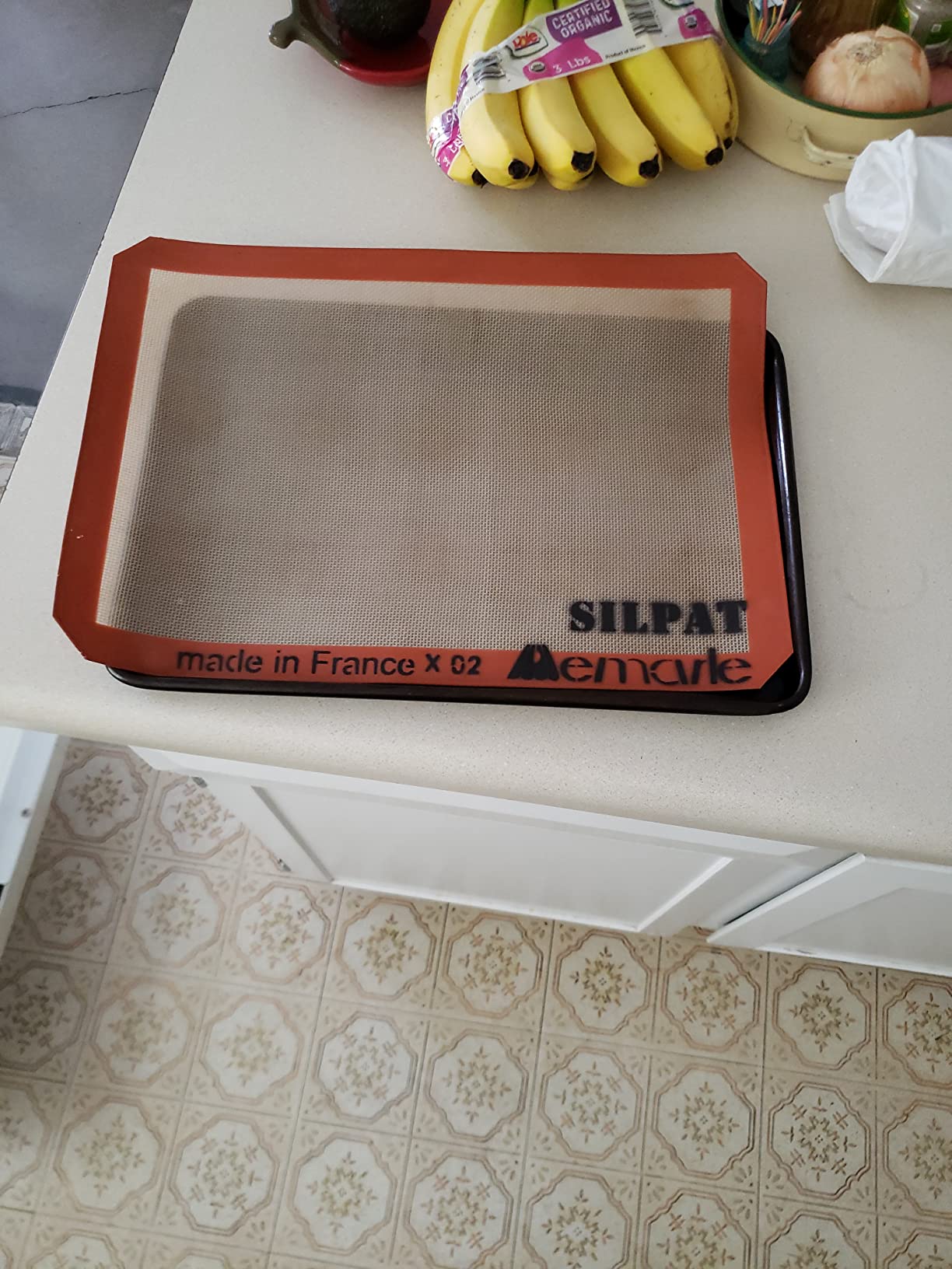 KitchenAid Silicone Large Baking Mat, 12x17-Inch, Gray - Customer Photo 2