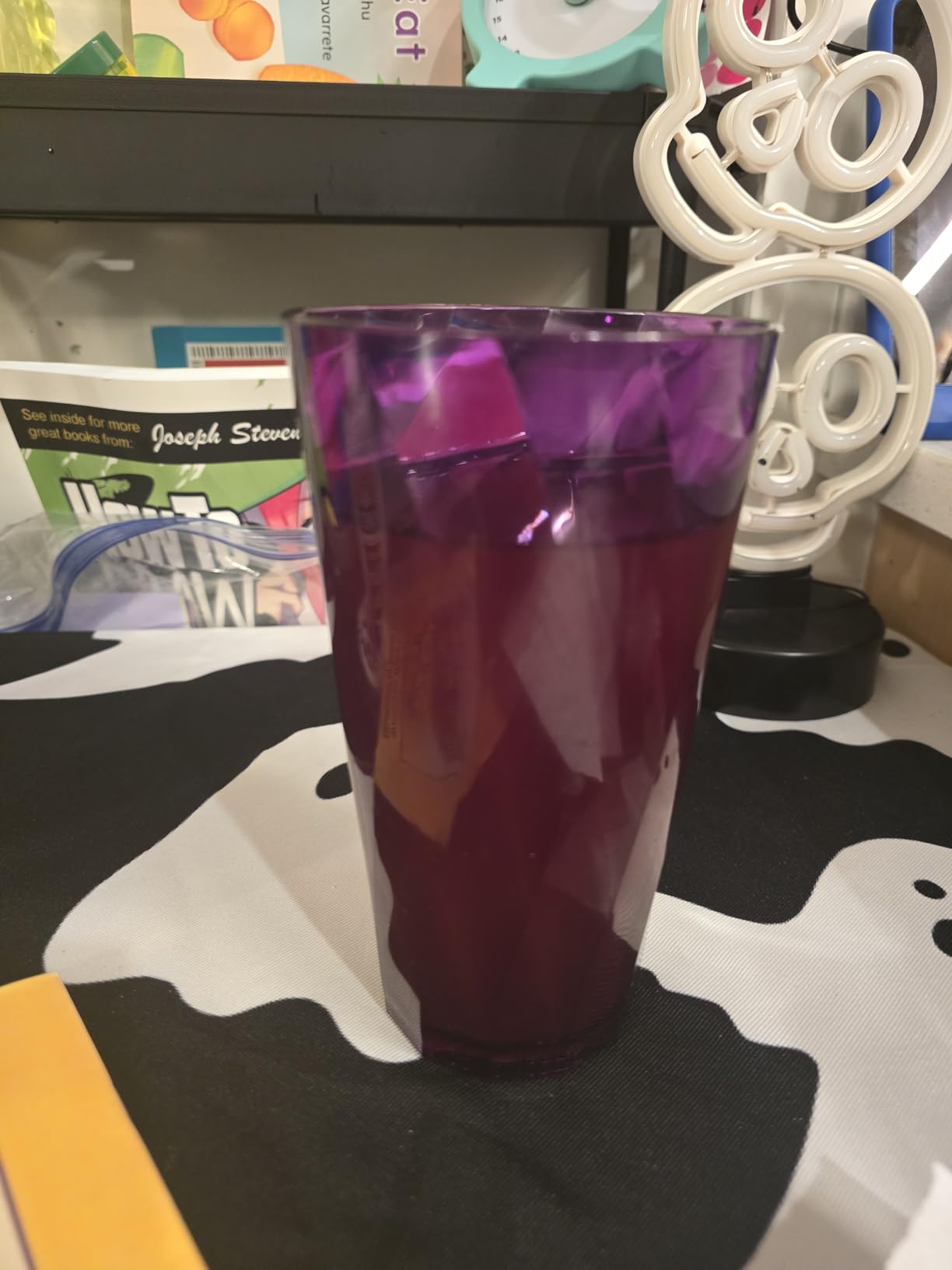 US Acrylic Optix Plastic Reusable Drinking Glasses (Set of 8) 20oz Water Cups in Jewel Tone Colors | BPA-Free Tumblers, Made in USA | Top-Rack Dishwasher Safe - Customer Photo 1