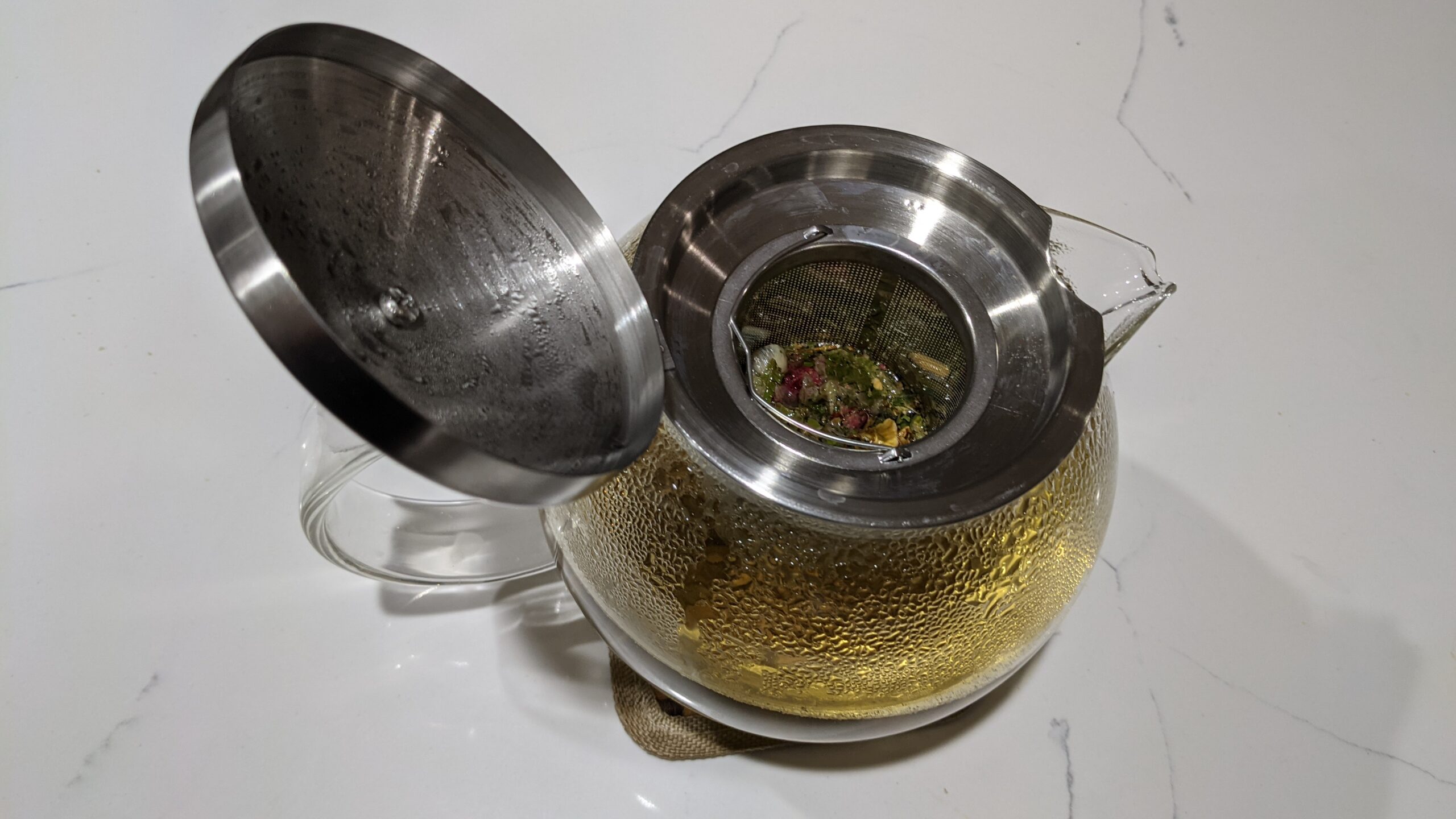 Teabloom All-in-One Glass Teapot and Tea Kettle – Heatproof Borosilicate Glass Tea Maker with Removable Stainless Steel Loose Tea Infuser – Classica Stovetop Tea Pot (40 oz / 1200 ml) Customer Review Teabloom All-in-One Glass Teapot and Tea Kettle – Heatproof Borosilicate Glass Tea Maker with Removable Stainless Steel Loose Tea Infuser – Classica Stovetop Tea Pot (40 oz / 1200 ml) - Customer Photo 1