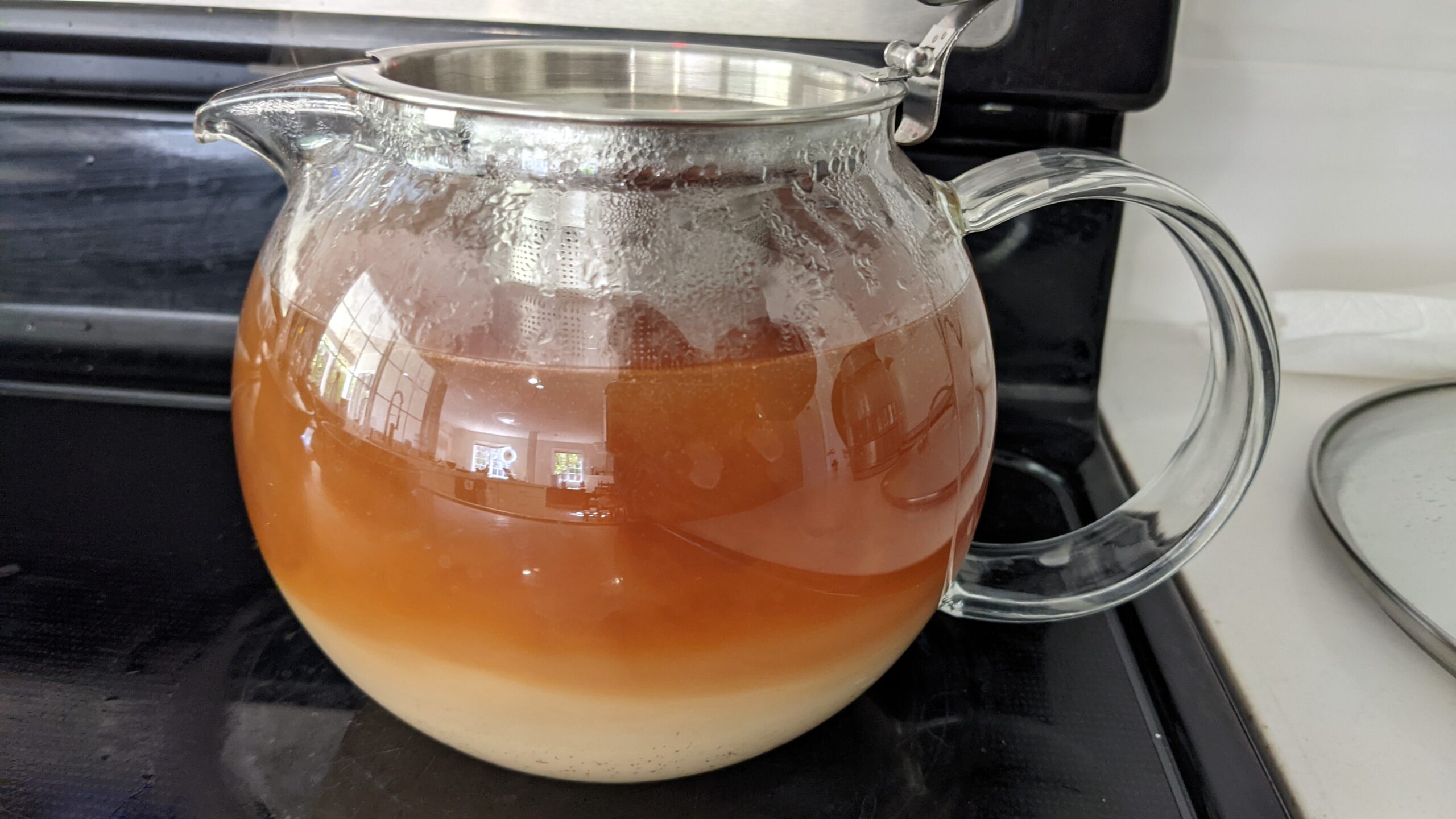 Teabloom All-in-One Glass Teapot and Tea Kettle – Heatproof Borosilicate Glass Tea Maker with Removable Stainless Steel Loose Tea Infuser – Classica Stovetop Tea Pot (40 oz / 1200 ml) Customer Review Teabloom All-in-One Glass Teapot and Tea Kettle – Heatproof Borosilicate Glass Tea Maker with Removable Stainless Steel Loose Tea Infuser – Classica Stovetop Tea Pot (40 oz / 1200 ml) - Customer Photo 2
