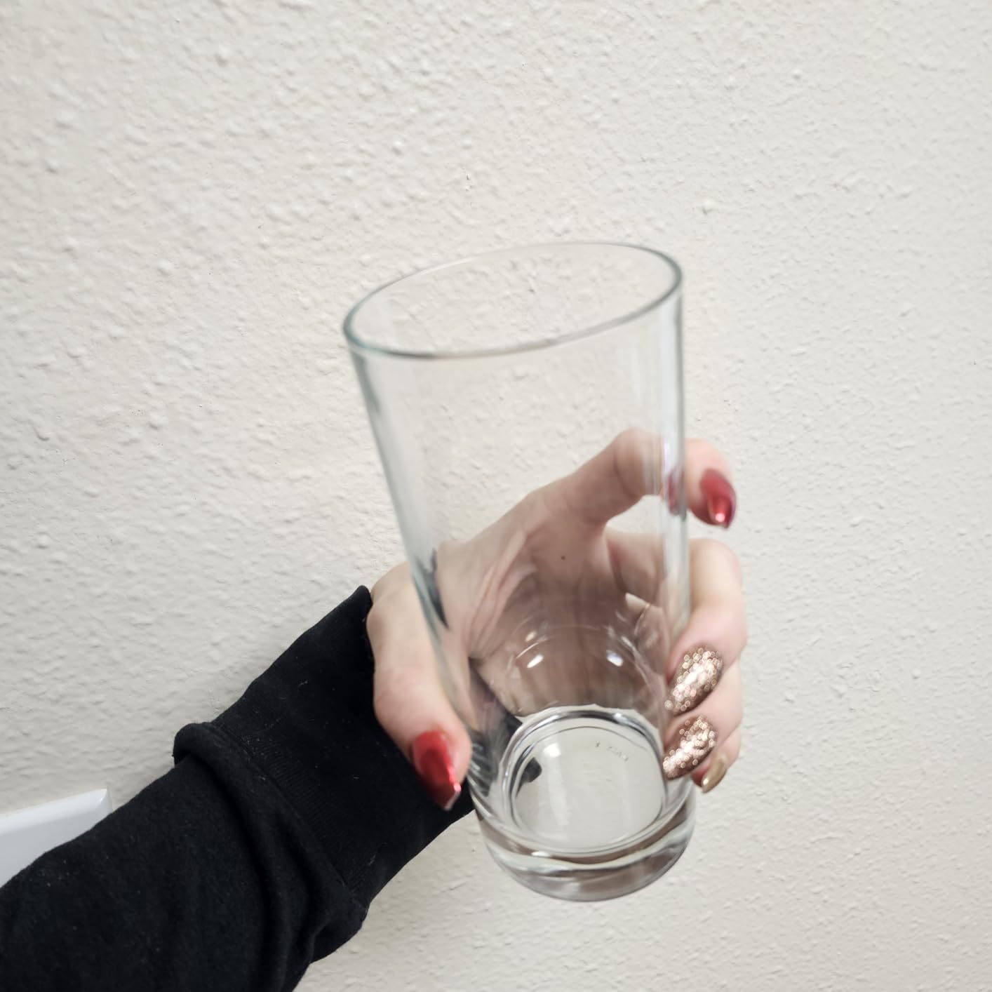 Godinger Highball Drinking Glasses, Italian Made Tall Glass Cups, Water Glasses Drinking Set, Cocktail Glasses - 14oz, Set of 4, Made In Italy - Customer Photo 1