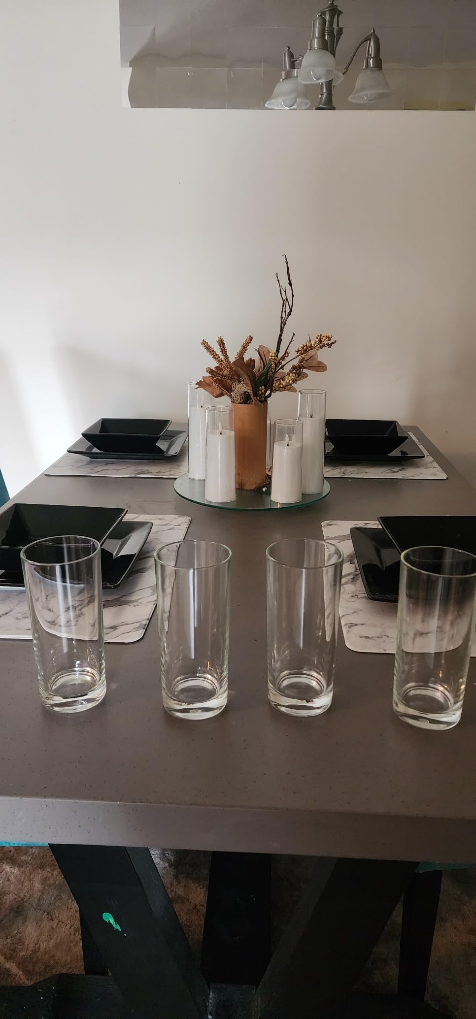 Godinger Highball Drinking Glasses, Italian Made Tall Glass Cups, Water Glasses Drinking Set, Cocktail Glasses - 14oz, Set of 4, Made In Italy - Customer Photo 2