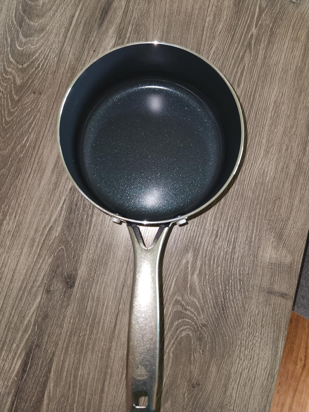Blue Diamond Nonstick 2QT Saucepan with Lid, Non Toxic PFAS-Free Diamond Ceramic, Dishwasher & Oven Safe, Metal Utensil Safe Pot, Stay Cool Handle, Glass Lid, Blue customer photo 2