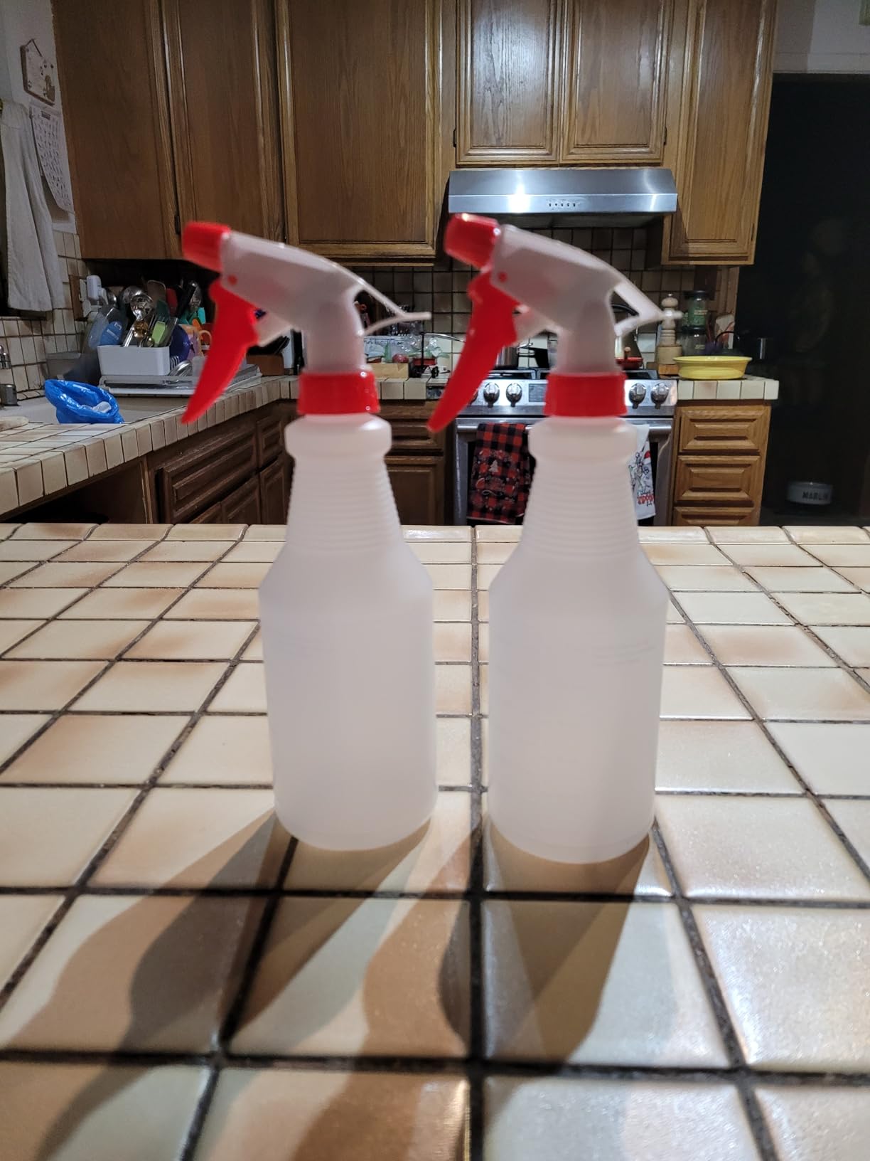 JohnBee Empty Spray Bottles (16oz/2Pack) - Adjustable Spray Bottles for Cleaning Solutions - No Leak and Clog - HDPE spray bottle For Plants, Pet, Vinegar, BBQ, and Rubbing Alcohol customer photo 2