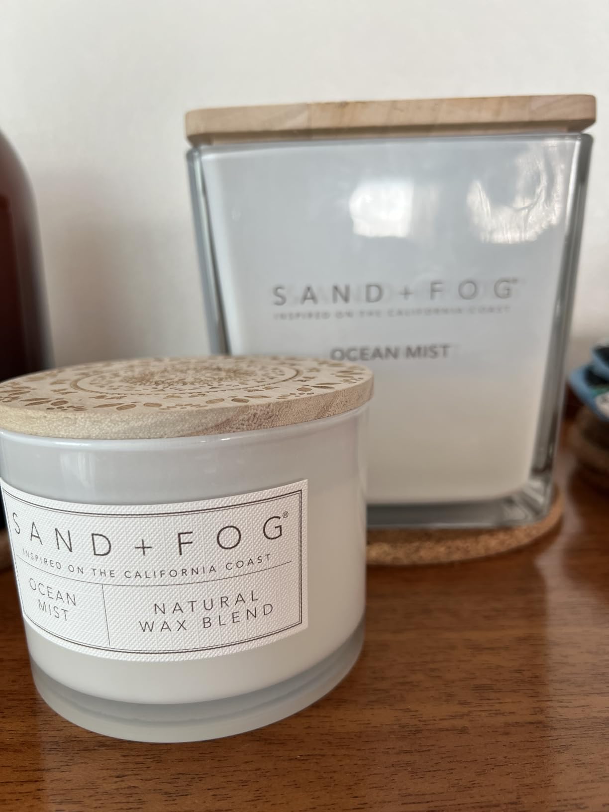 Sand + Fog Scented Candle - Ocean Mist – Additional Scents and Sizes – 100% Cotton Lead-Free Wick - Luxury Air Freshening Jar Candles - Perfect Home Decor – 12oz - Customer Photo 2