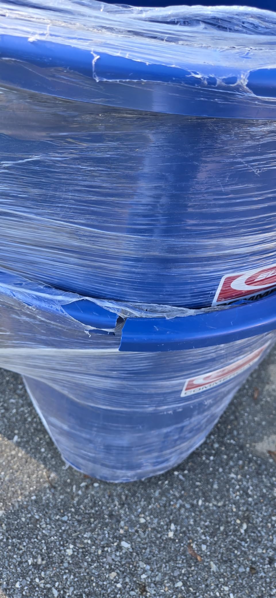 Suncast Commercial 32 Gallon Trash Can with Vented Channels, Ergonomic Handles, Rolled Upper Lip, Made in The USA, Gray Customer Review Suncast Commercial 32 Gallon Trash Can with Vented Channels, Ergonomic Handles, Rolled Upper Lip, Made in The USA, Gray - Customer Photo 1