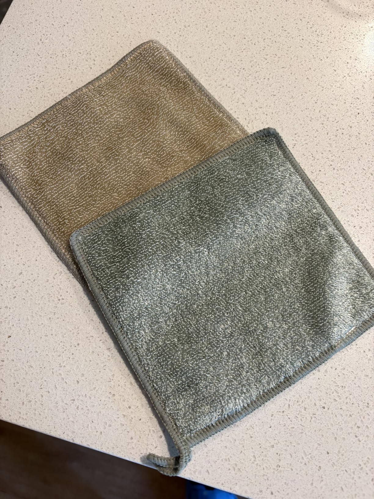 Whiffkitch Dishcloths Dishrags for Kitchen and Household Cleaning 9x9 6-Pack Non-Scratch 2-Ply Weave, Bamboo-Rayon Fabric, Absorbent, Washable, Long-Lasting - Customer Photo 1