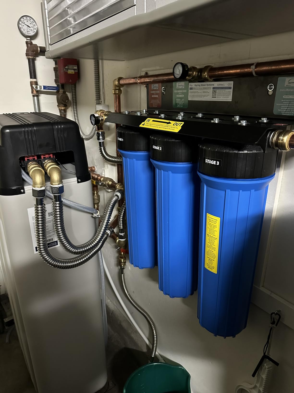 iSpring WCS45KG Whole House Water Softener System, 45,000 Grain High Capacity with Backwash Feature, SGS-Tested Customer Review iSpring WCS45KG Whole House Water Softener System, 45,000 Grain High Capacity with Backwash Feature, SGS-Tested - Customer Photo 2