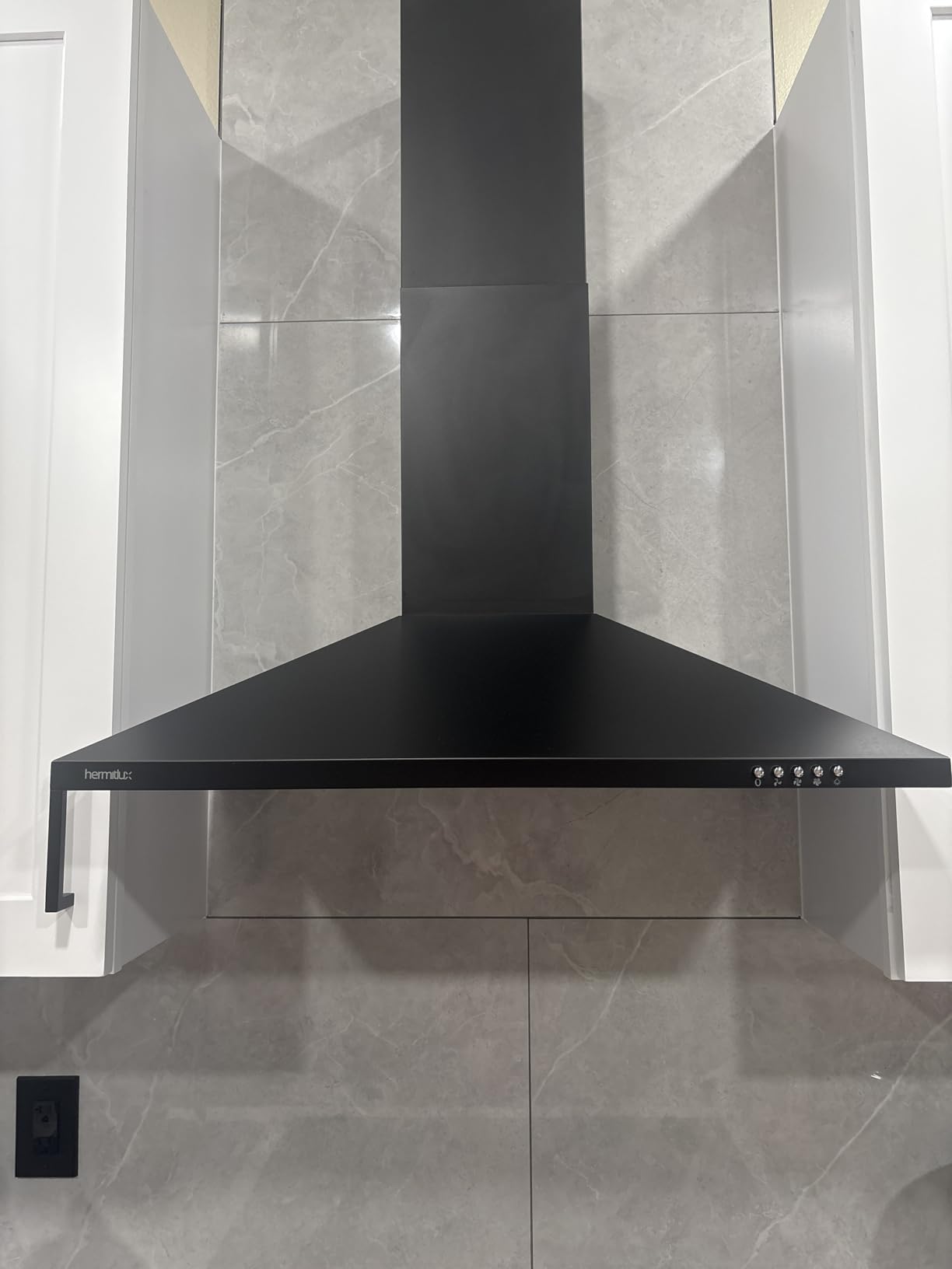 Hermitlux Range Hood 30 inch Stainless Steel, Wall Mount Vent Hood for Kitchen with Charcoal Filter, Ducted/Ductless Convertible - Customer Photo 5