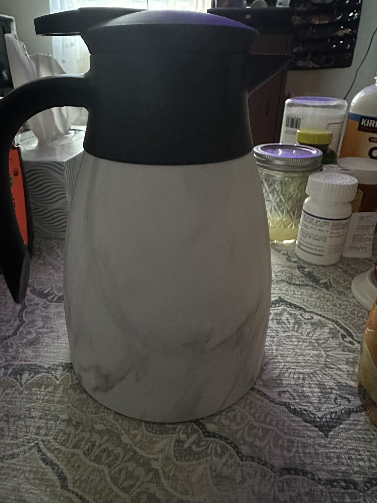 Tiken 34 Oz Thermal Coffee Carafe, Stainless Steel Insulated Vacuum Coffee Carafes For Keeping Hot, 1 Liter Beverage Dispenser (Silver) Customer Review Tiken 34 Oz Thermal Coffee Carafe, Stainless Steel Insulated Vacuum Coffee Carafes For Keeping Hot, 1 Liter Beverage Dispenser (Silver) - Customer Photo 5