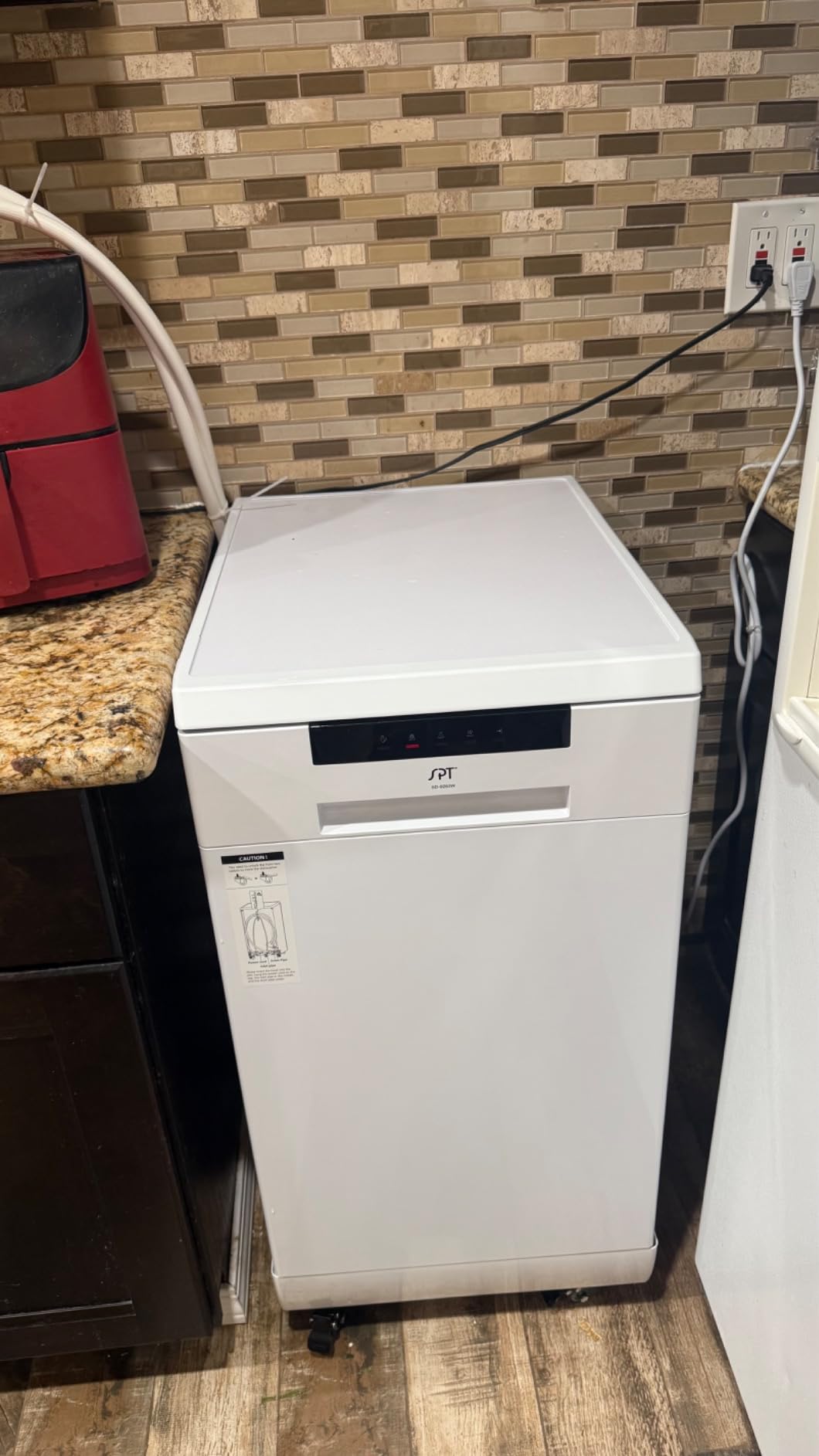 SPT SD-9263WA 18 Wide Portable Dishwasher with ENERGY STAR, 6 Wash Programs, 8 Place Settings and Stainless Steel Tub - White - Customer Photo 1