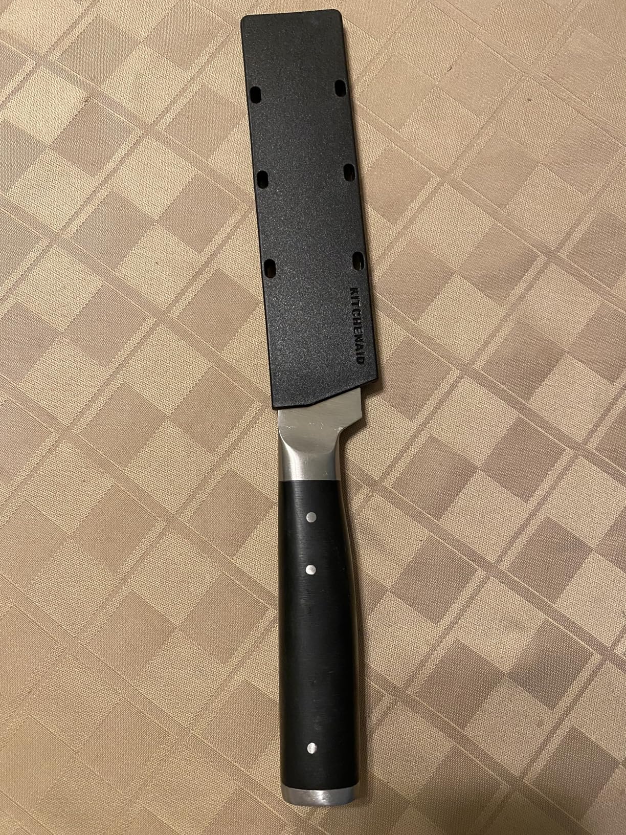 KitchenAid Gourmet 4 Piece Forged Triple Rivet Steak Knife Set, High Carbon Japanese Steel, Sharp Kitchen Knife Set, 4.5 inch, Black - Customer Photo 2