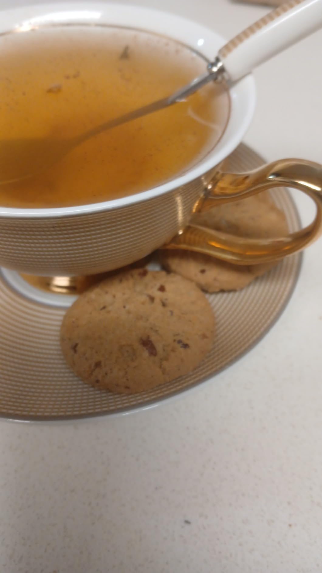 Bone China Tea Cup Set with Saucer Spoon - 3 Piece Set (7oz) - Cappuccino & Latte Cups - Mother's Day Gift Customer Review Bone China Tea Cup Set with Saucer Spoon - 3 Piece Set (7oz) - Cappuccino & Latte Cups - Mother's Day Gift - Customer Photo 1