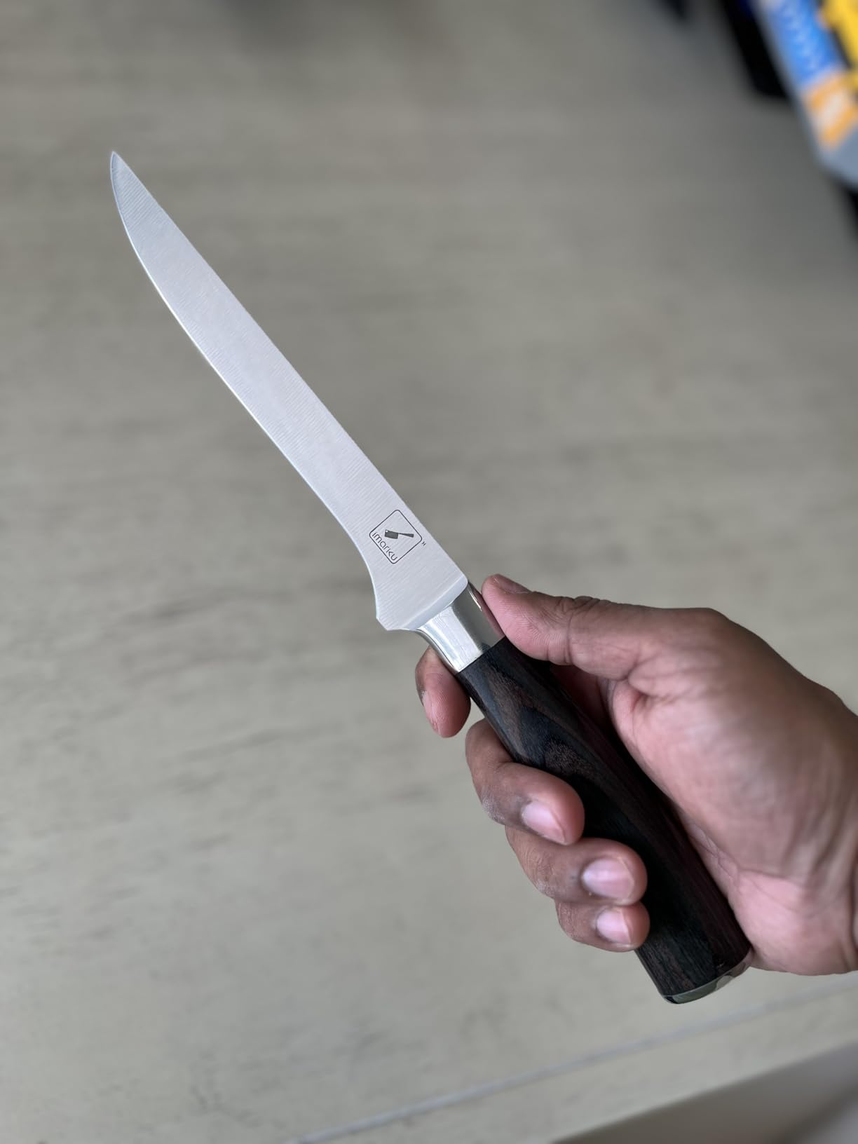 imarku Paring Knife - Paring Knives, 3.5 Inch Small Kitchen Knifes - Japanese High Carbon Stainless Steel Fruit Knife, Ergonomic Pakkawood Handle, Ultra Sharp Blade, Unique Gifts for Men and Women - Customer Photo 3
