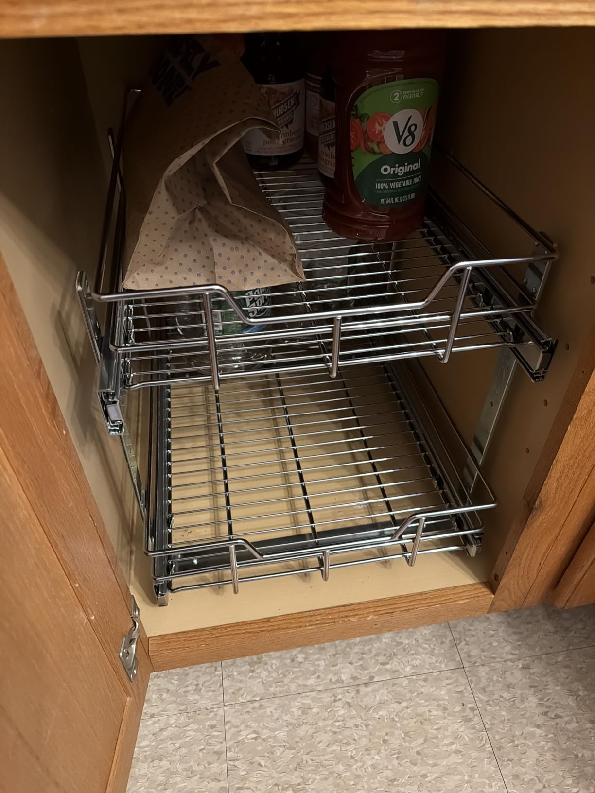 2 Tier Pull Out Cabinet Organizer 14 2 Tier Pull Out Cabinet Organizer 14