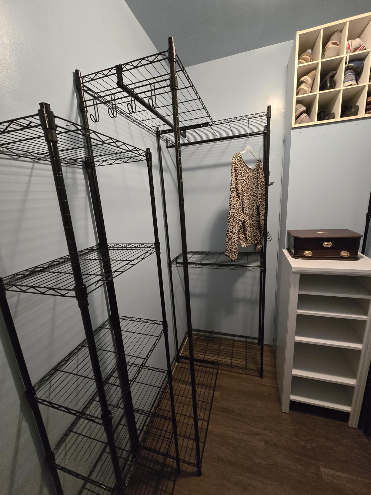 REGILLER 6 Wire Shelving Steel Storage Rack Adjustable Unit Shelves for Laundry Bathroom Kitchen Pantry Closet(Black,11.7 REGILLER 6 Wire Shelving Steel Storage Rack Adjustable Unit Shelves for Laundry Bathroom Kitchen Pantry Closet(Black,11.7