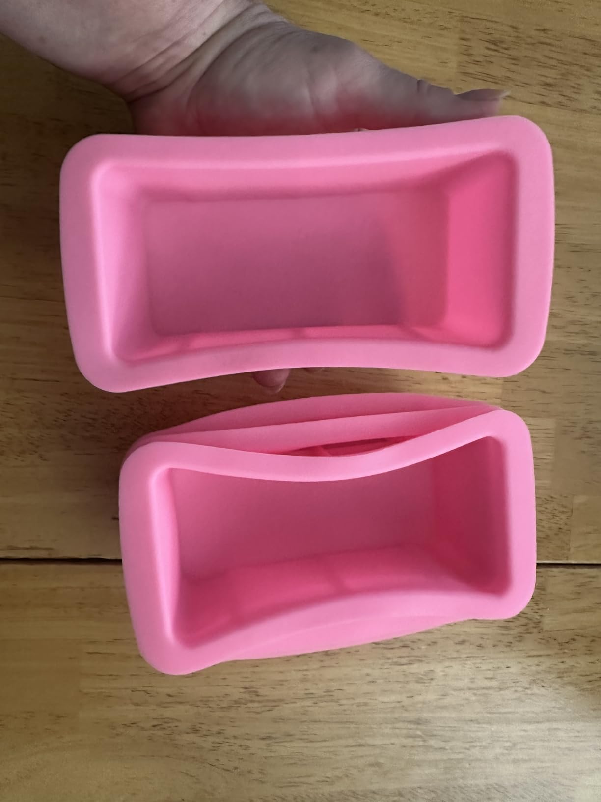 Silicone Mini Bread Loaf Pans for Baking Nonstick Small Toast Cake Bakeware 6.5 inch Rectangle Mould DIY Handmade Soap Set of 4 - Customer Photo 2