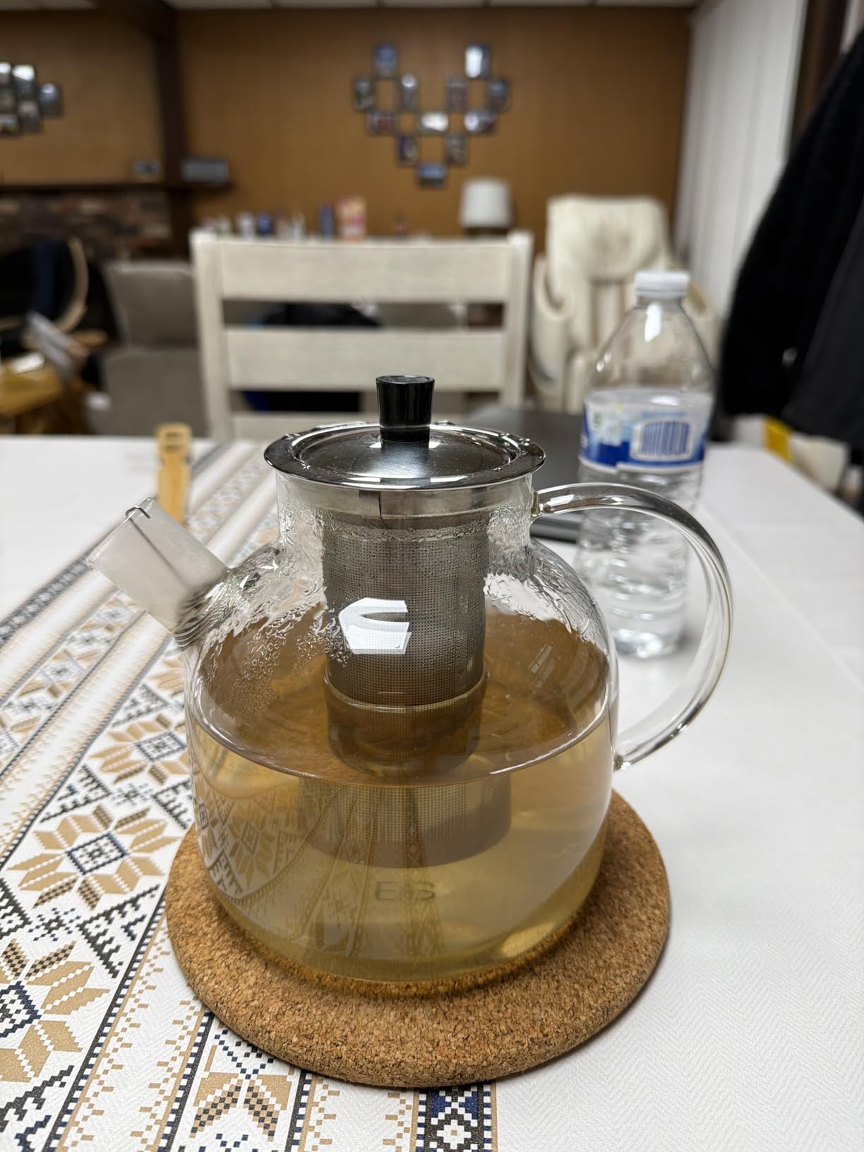 1500ml(50oz) Glass Teapot with Removable Infuser, Ehugos Stovetop Safe Large Tea Pot, Blooming and Loose Leaf Hand Crafted Kettle for Women and Adult with Stainless Infuser Customer Review 1500ml(50oz) Glass Teapot with Removable Infuser, Ehugos Stovetop Safe Large Tea Pot, Blooming and Loose Leaf Hand Crafted Kettle for Women and Adult with Stainless Infuser - Customer Photo 2