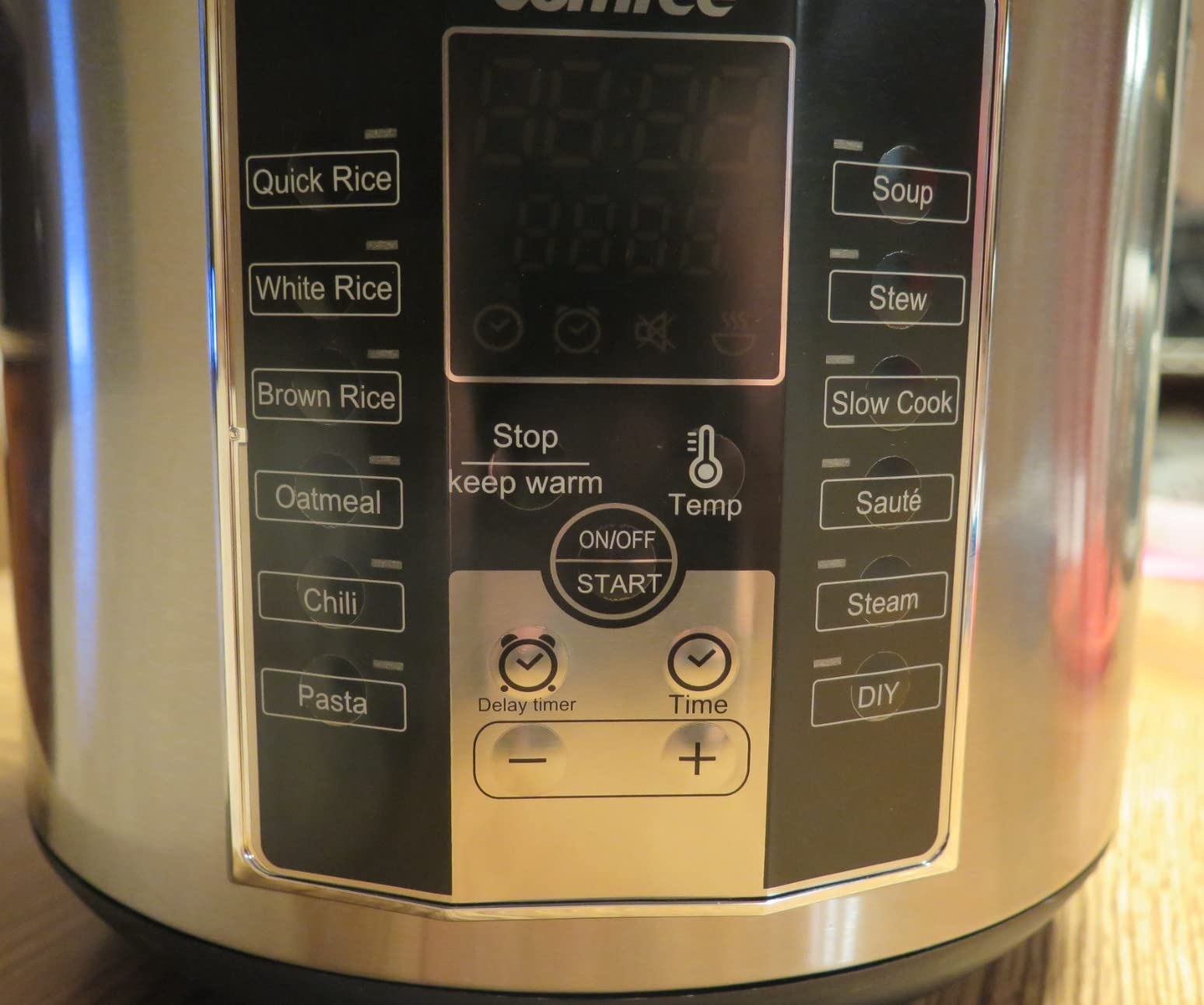 COMFEE' Compact Rice Cooker, 6-in-1 Stainless Steel Multi Cooker, Slow Cooker, Steamer, Saute, and Warmer, 2 QT, 8 Cups Cooked(4 Cups Uncooked), Brown Rice, Quinoa and Oatmeal, 6 One-Touch Programs - Customer Photo 1
