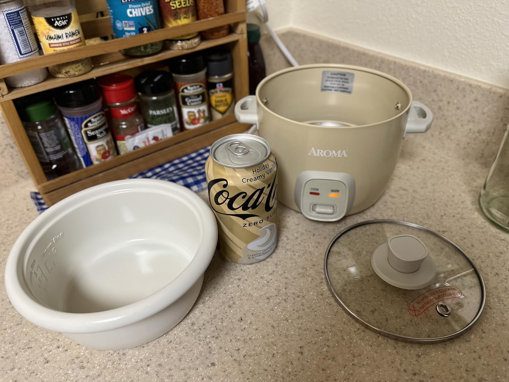 Aroma Housewares 4-Cups (Cooked) / 1Qt. Rice & Grain Cooker (ARC-302NGBL), Blue - Customer Photo 1