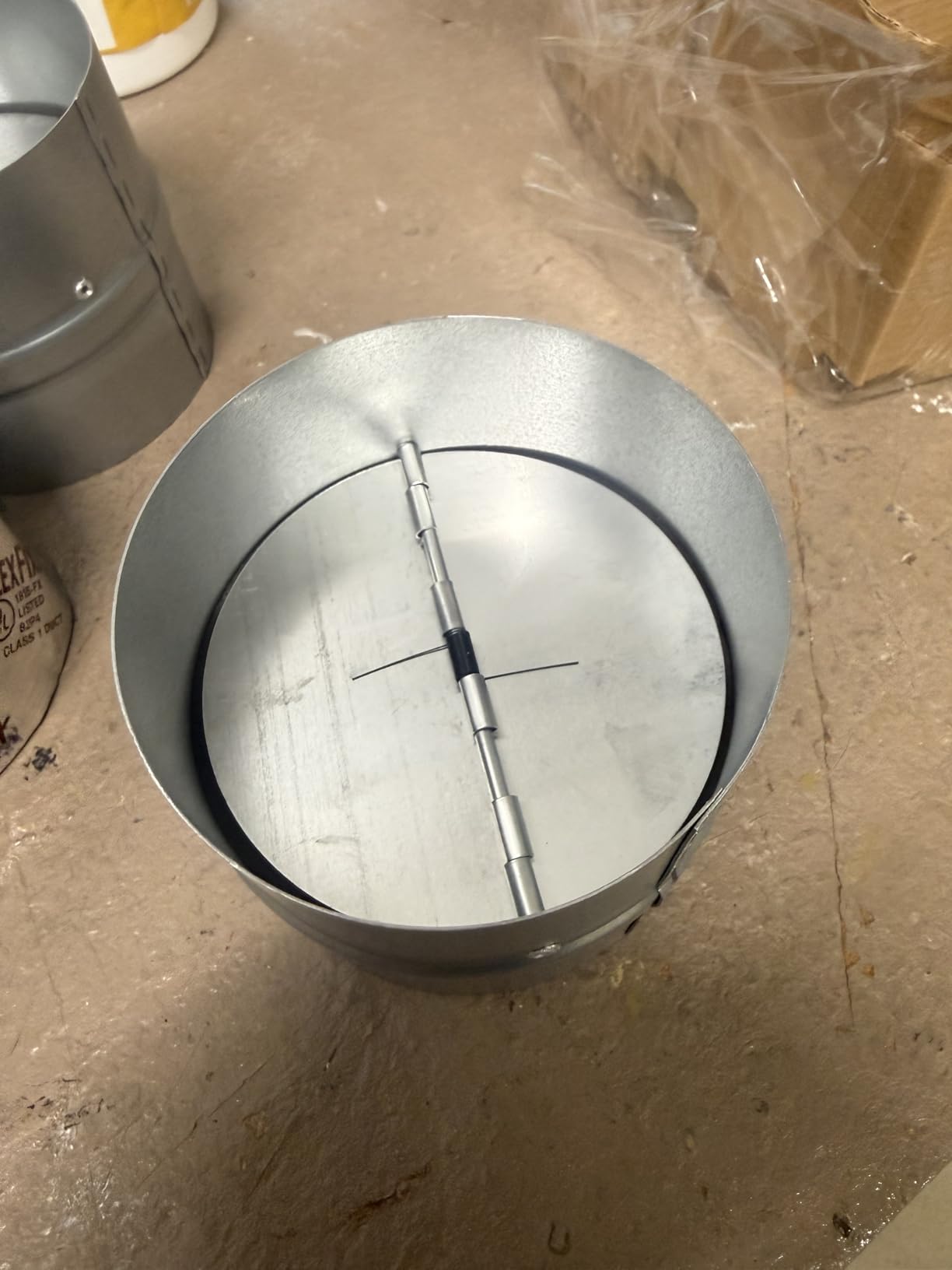 4 Inch Draft Blocker Backdraft Damper Duct Draft Stopper One-Way Airflow Ducting Insert Backflow Preventer Inline Fan Vent Deflector Customer Review 4 Inch Draft Blocker Backdraft Damper Duct Draft Stopper One-Way Airflow Ducting Insert Backflow Preventer Inline Fan Vent Deflector - Customer Photo 2