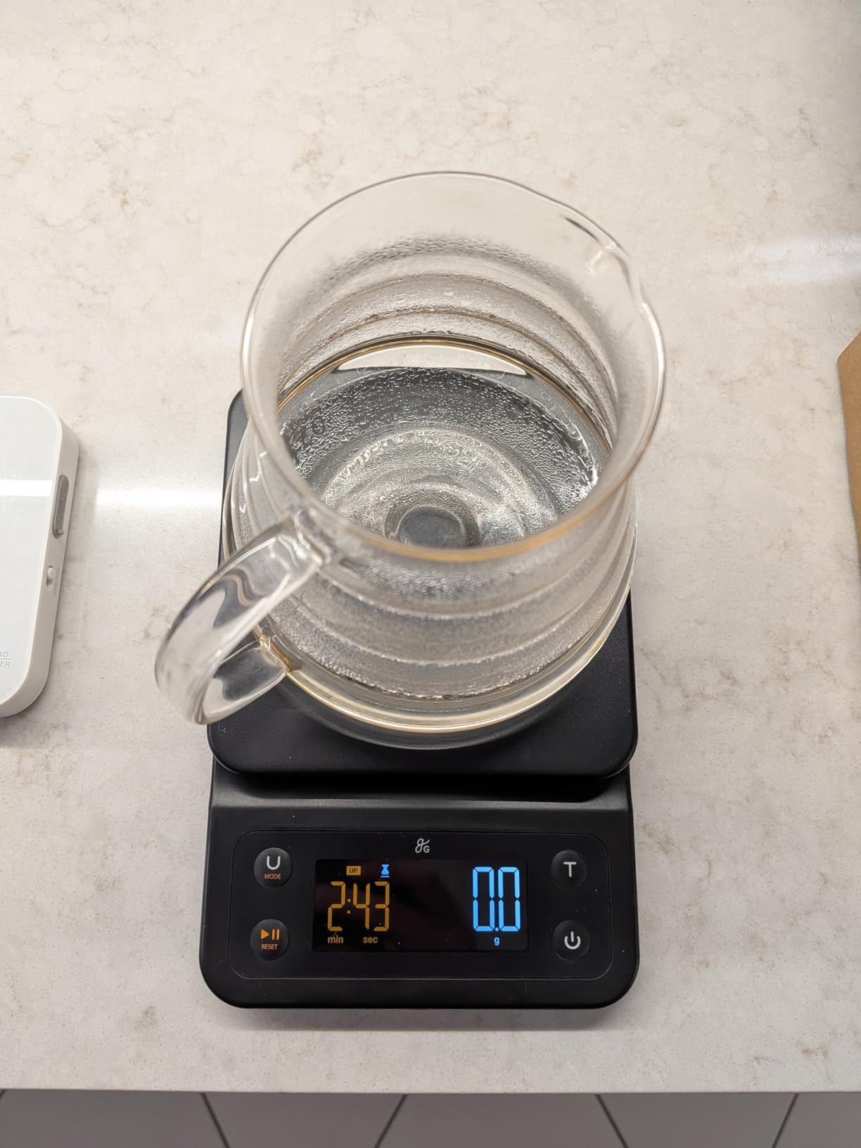 Greater Goods Coffee Scale with Timer - 0.1g Precision Digital Coffee & Espresso Scale for Pour-Over, Coffee Bean Weighing, Barista Brewing, Waterproof Cover, 3kg Capacity (Onyx Black) customer photo 2