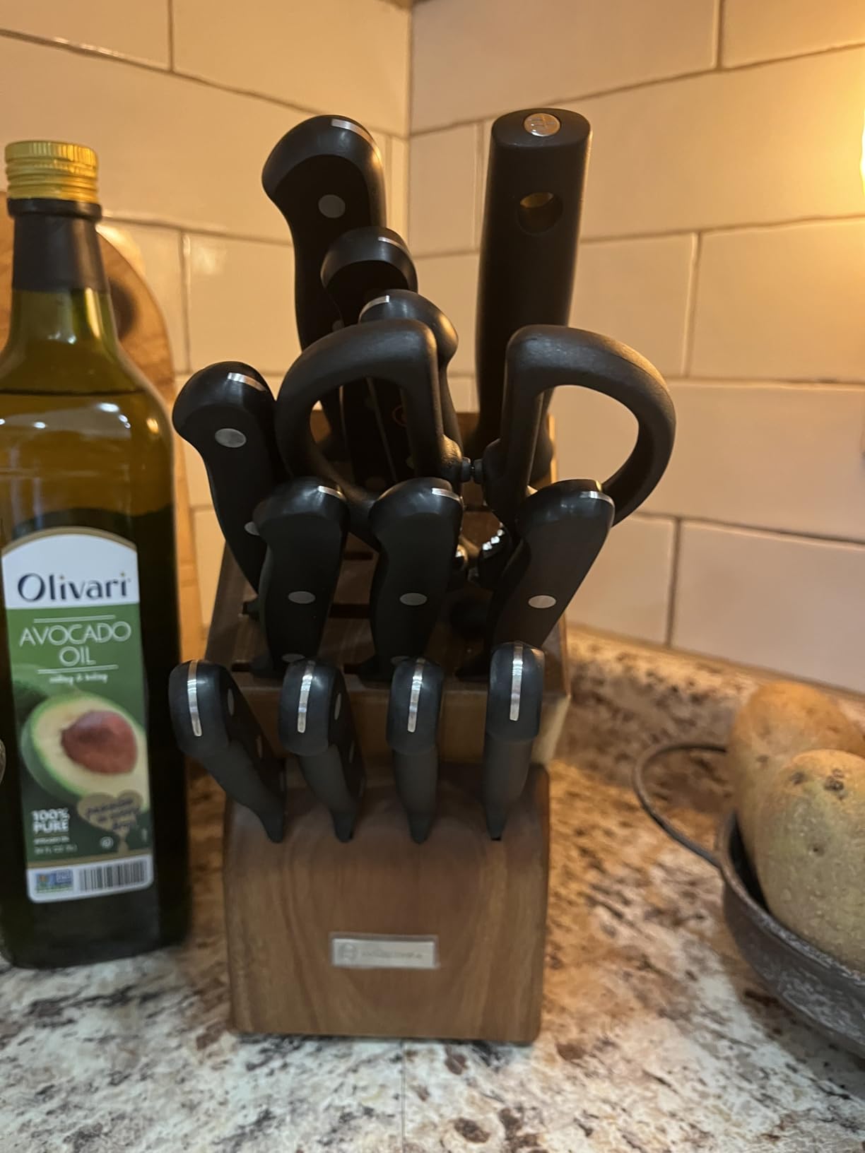 Wüsthof Gourmet 10-Piece Knife Block Set, Laser-Cut High Carbon Stainless Steel - Customer Photo 1