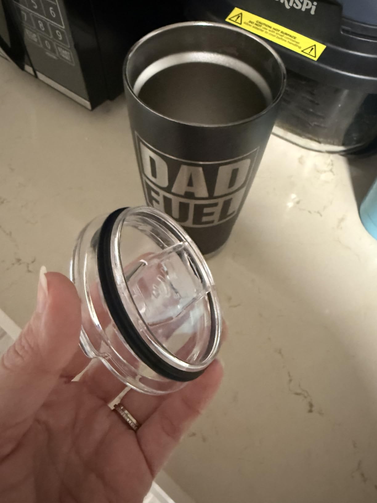 SANDJEST Tumbler Best Grandpa Ever Gift Set for Papa, Grandfather - 20oz Insulated Travel Mug - Great Christmas Father's Day, Birthday, Christmas Gifts (Black - Grandpa) - Customer Photo 2