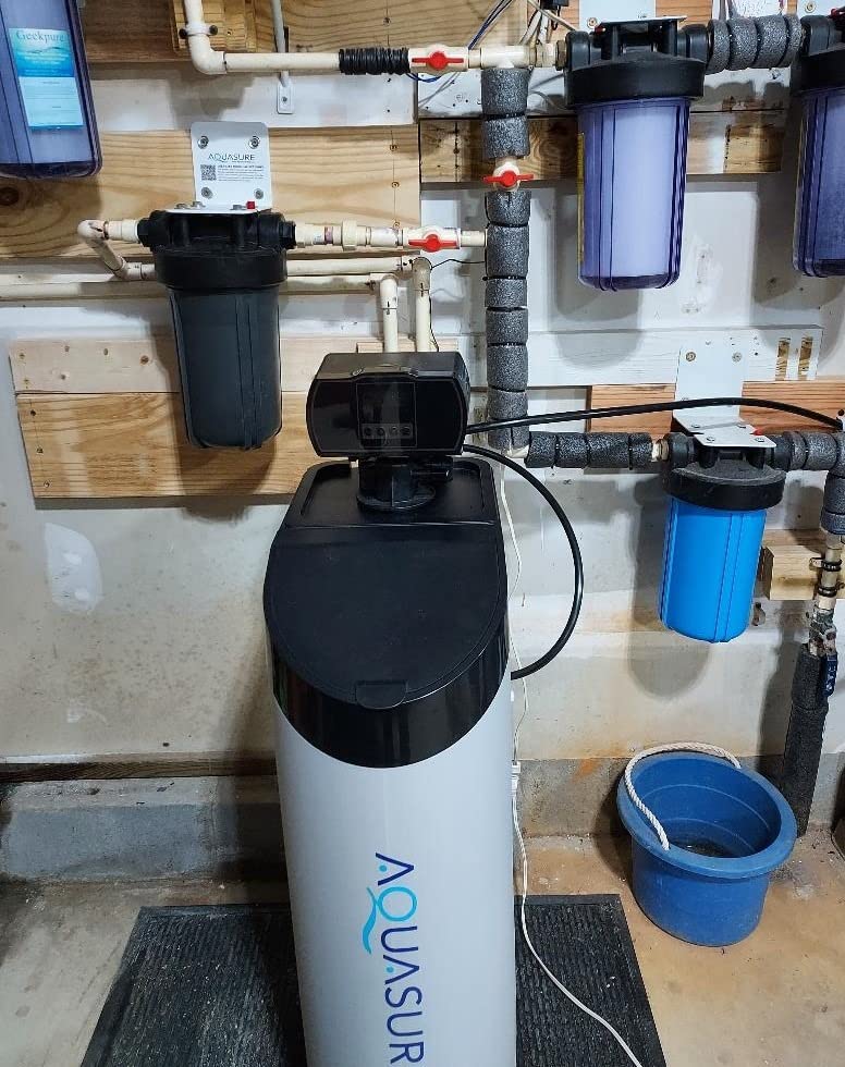 Aquasure Harmony Lite All-in-One 34,000 Grains Whole House Water Softener with Pleated Sediment Pre-Filter System | Reduces Hardness and Improves Water Quality | for 1-3 bathrooms Customer Review Aquasure Harmony Lite All-in-One 34,000 Grains Whole House Water Softener with Pleated Sediment Pre-Filter System | Reduces Hardness and Improves Water Quality | for 1-3 bathrooms - Customer Photo 2