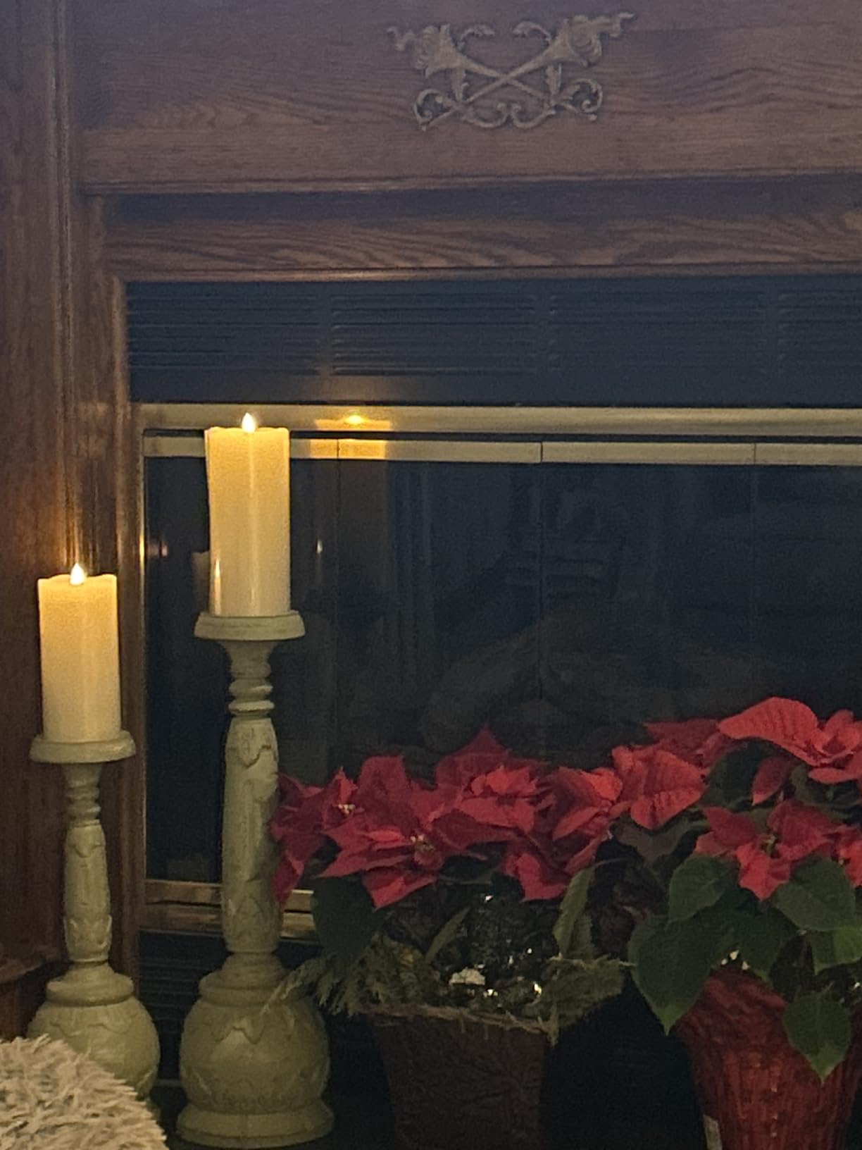 Flickering Flameless Candles with 3D Moving Flame, Last 1000+ Hours Battery Operated Candles with Timer, Ivory Real Wax Pillar Electric LED Candle for Wedding Christmas Party/3