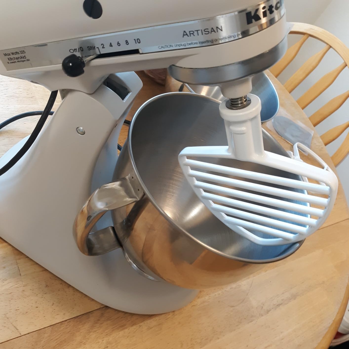KitchenAid Pastry Beater for 4.5/5Q Tilt Head Stand Mixers, White - KSMPB5W Customer Review KitchenAid Pastry Beater for 4.5/5Q Tilt Head Stand Mixers, White - KSMPB5W - Customer Photo 2