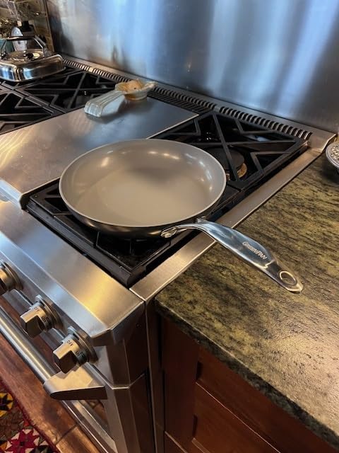 GreenPan Valencia Pro Hard Anodized 3 Piece Fry Pan Skillet Set, Ceramic Nonstick 8
