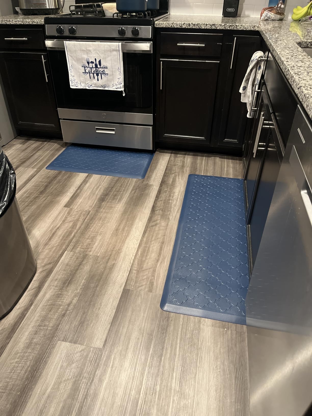 Kitchen Mat [2 PCS] Cushioned Anti-Fatigue Floor Mat, Waterproof Non-Skid Ergonomic Comfort Foam Rugs, Standing Mat for Kitchen, Floor,Office, Sink, Laundry(Grey) - Customer Photo 1