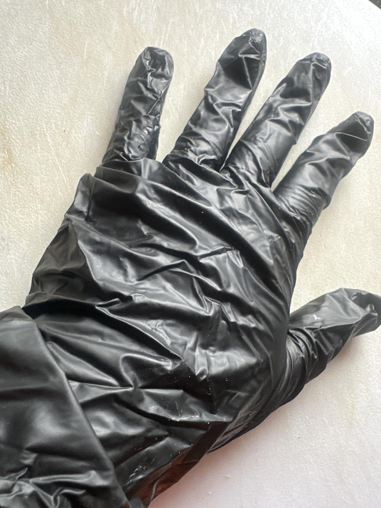 Schneider Vinyl Synthetic Exam Gloves, 4 Mil, Latex Free Disposable Gloves for Medical, Cooking, Cleaning, and Food Prep Customer Review Schneider Vinyl Synthetic Exam Gloves, 4 Mil, Latex Free Disposable Gloves for Medical, Cooking, Cleaning, and Food Prep - Customer Photo 1