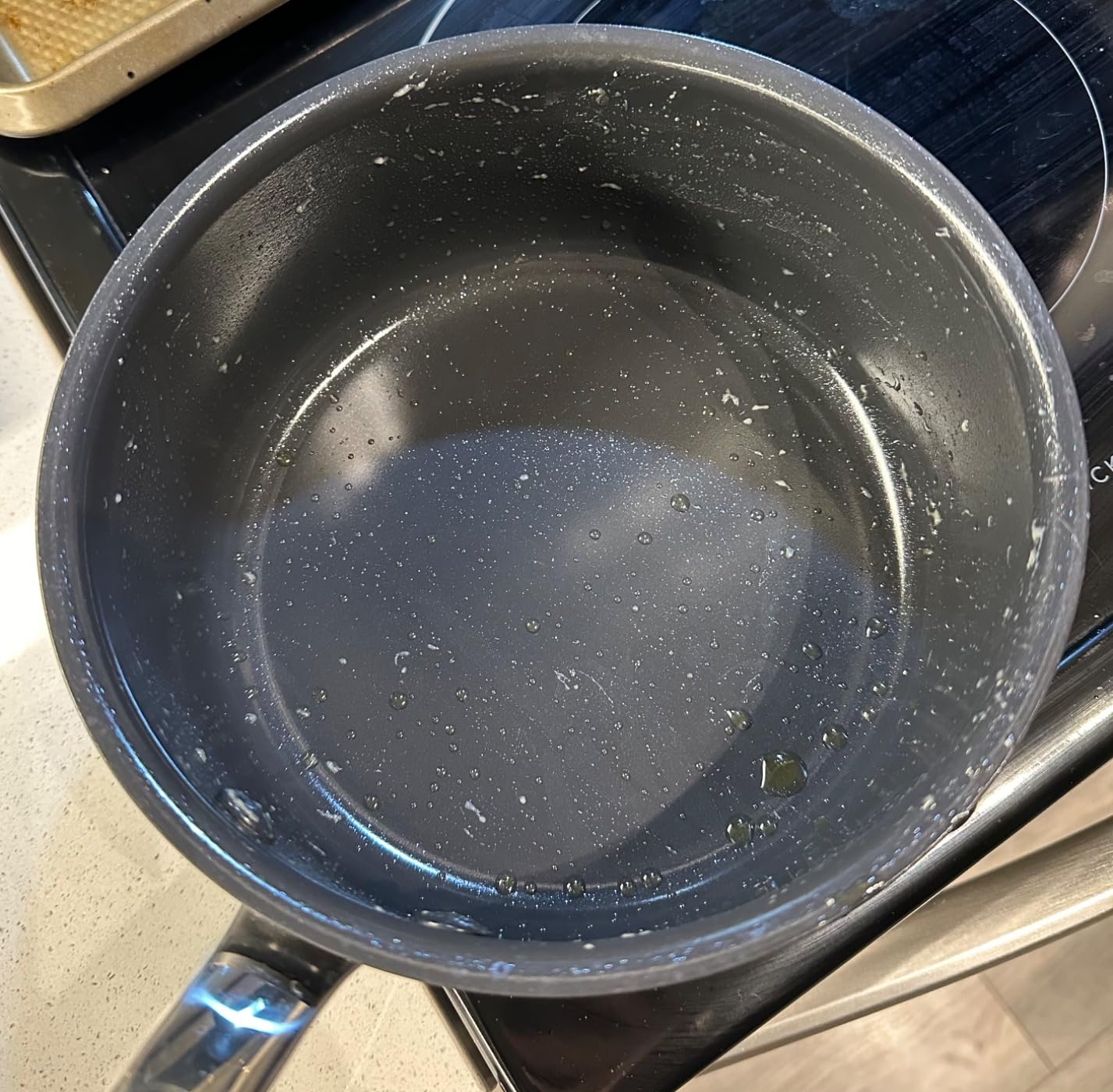 GreenPan Prime Chatham 1QT & 2QT Saucepan Pot Set with Glass Lids, Hard Anodized Diamond Infused Ceramic Nonstick, PFAS-Free, Dishwasher Safe, Oven Safe, Multipurpose Chefs Pan, Stay-Cool Handle,Black - Customer Photo 2