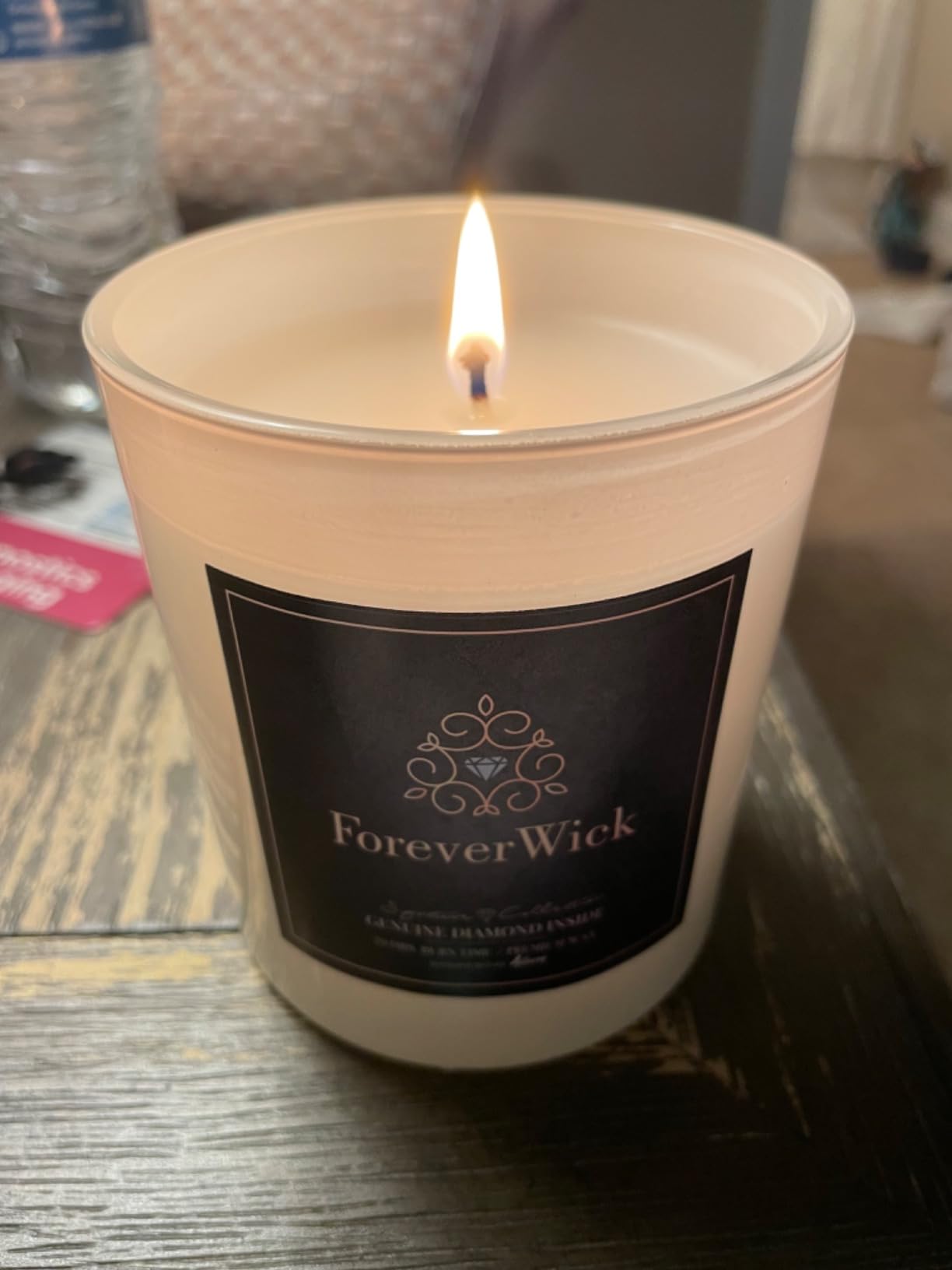 ForeverWick Surprise Candle with Diamond Inside | Foreverwick Candles | Fruit Scented Soy Candles Gifts for Women Aromatherapy Candle Wax | All-Natural Organic Soy Candle 14oz | 70h - Customer Photo 1