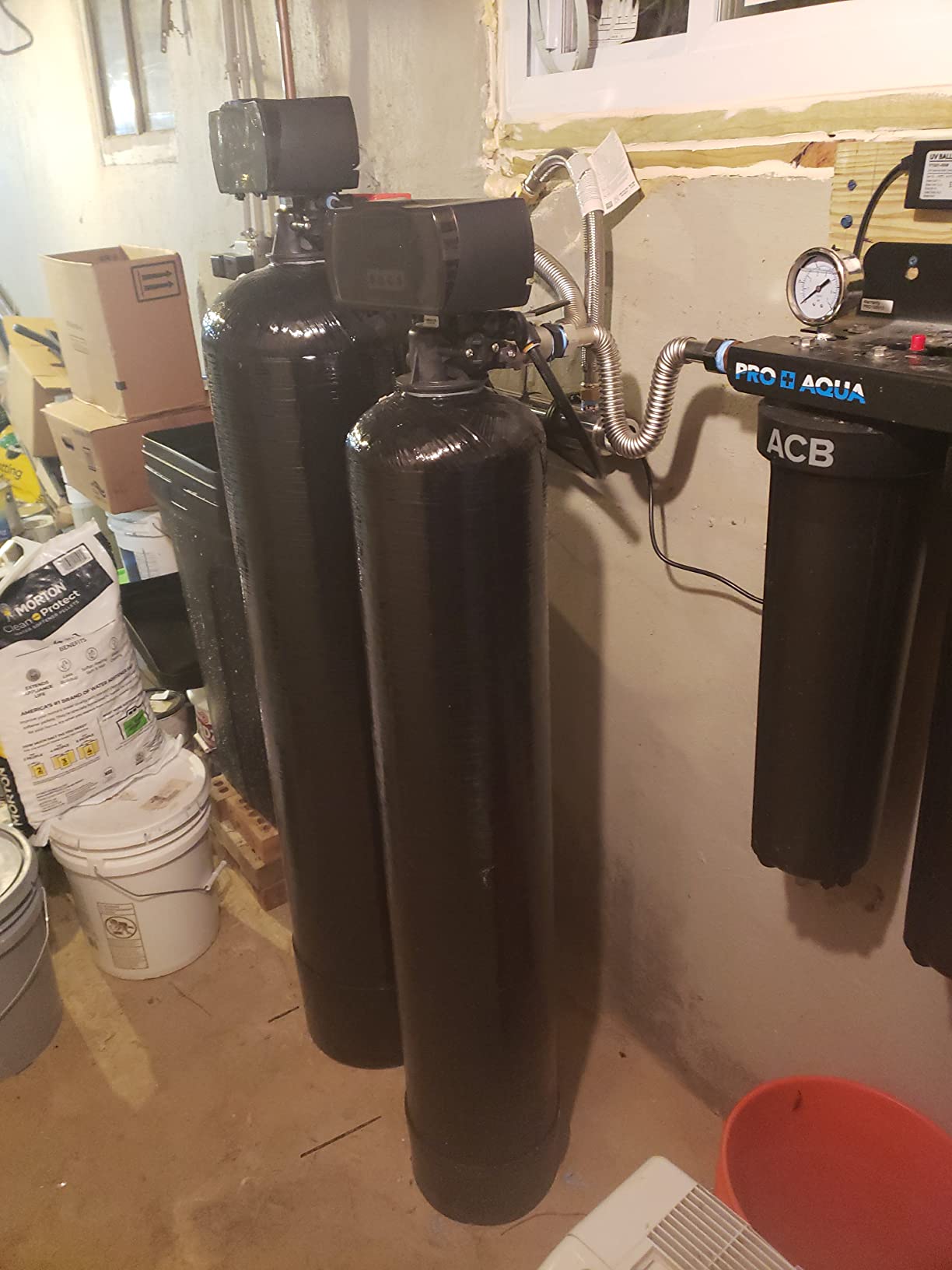 PRO+AQUA Elite 5-Stage Whole House Water Softener and Filter Bundle System for Well Water | Reduces Heavy Metals, Iron, Sulfur, Sediment, Chlorine, and More | Ideal for 3-4 Bathrooms (3 System Bundle) Customer Review PRO+AQUA Elite 5-Stage Whole House Water Softener and Filter Bundle System for Well Water | Reduces Heavy Metals, Iron, Sulfur, Sediment, Chlorine, and More | Ideal for 3-4 Bathrooms (3 System Bundle) - Customer Photo 2