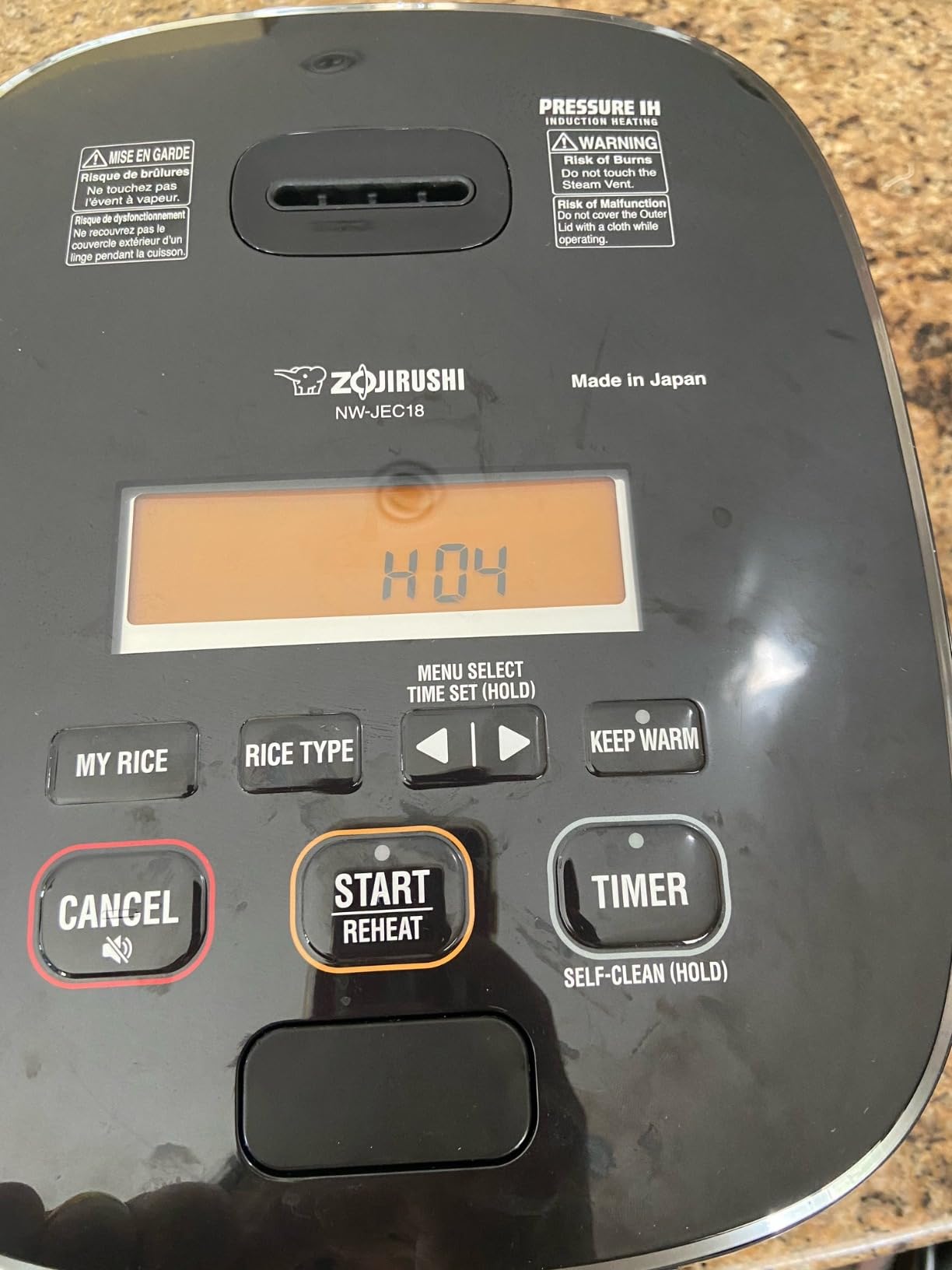 Zojirushi NW-JEC10BA Pressure Induction Heating (IH) Rice Cooker & Warmer, 5.5-Cup, Made in Japan Customer Review Zojirushi NW-JEC10BA Pressure Induction Heating (IH) Rice Cooker & Warmer, 5.5-Cup, Made in Japan - Customer Photo 4