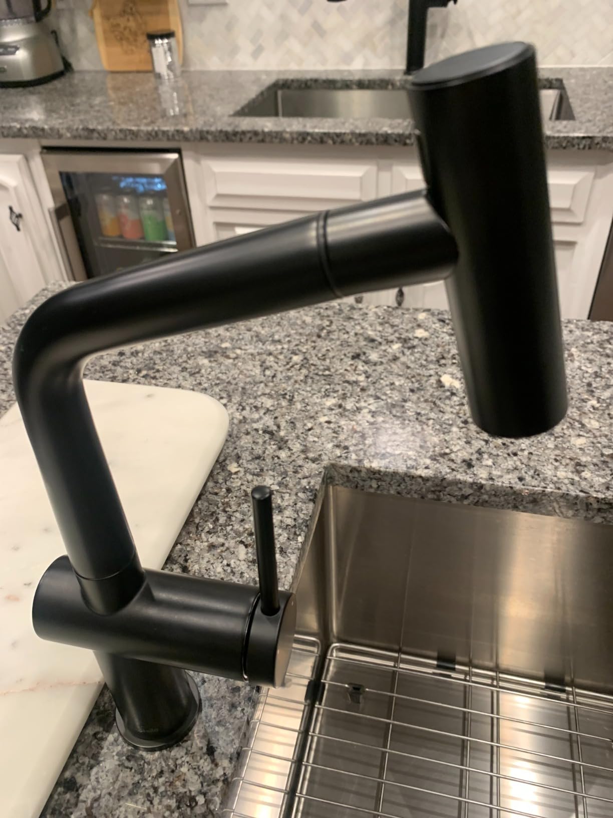 AguaStella AS59W Shiny White Bar Faucet or Prep Sink Faucet with Pull Down Sprayer Single Handle Customer Review AguaStella AS59W Shiny White Bar Faucet or Prep Sink Faucet with Pull Down Sprayer Single Handle - Customer Photo 1