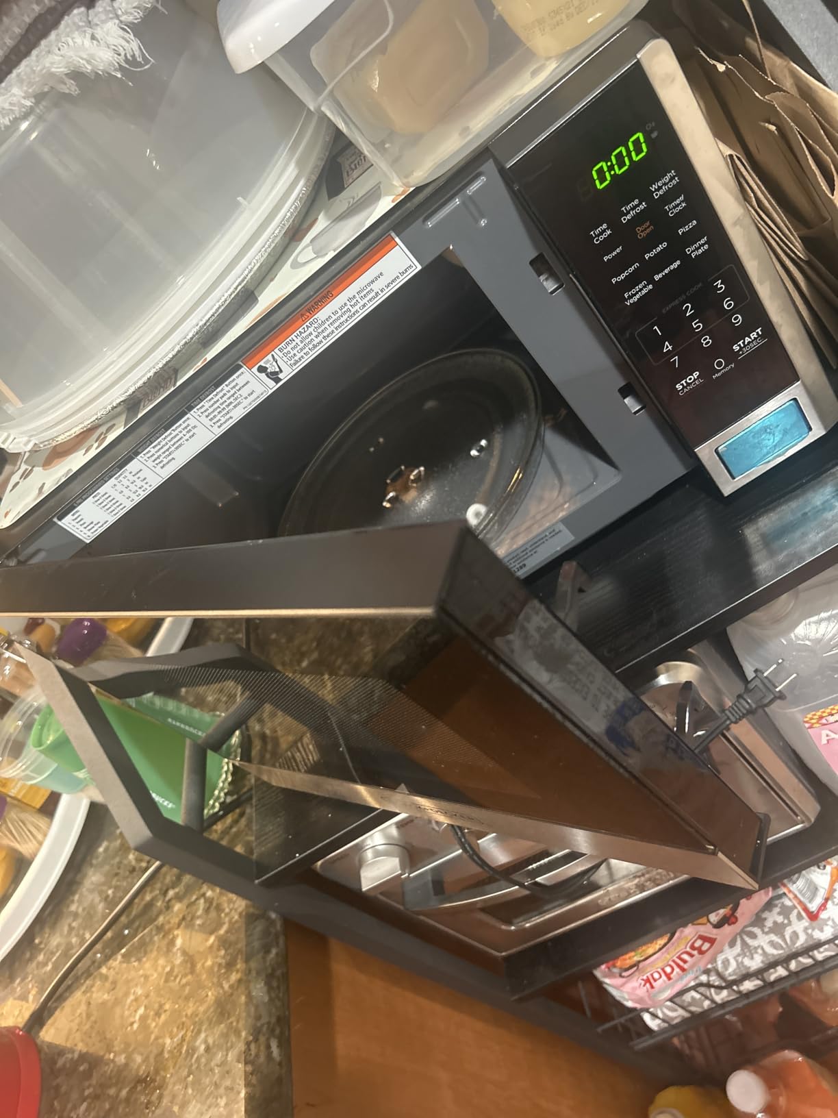 BLACK+DECKER EM044KB19 Over The Range Microwave Oven with One Touch, 1000 Watts, 400 CFM and Auto Cooking, OTR 1.9 Cu.ft - Customer Photo 1
