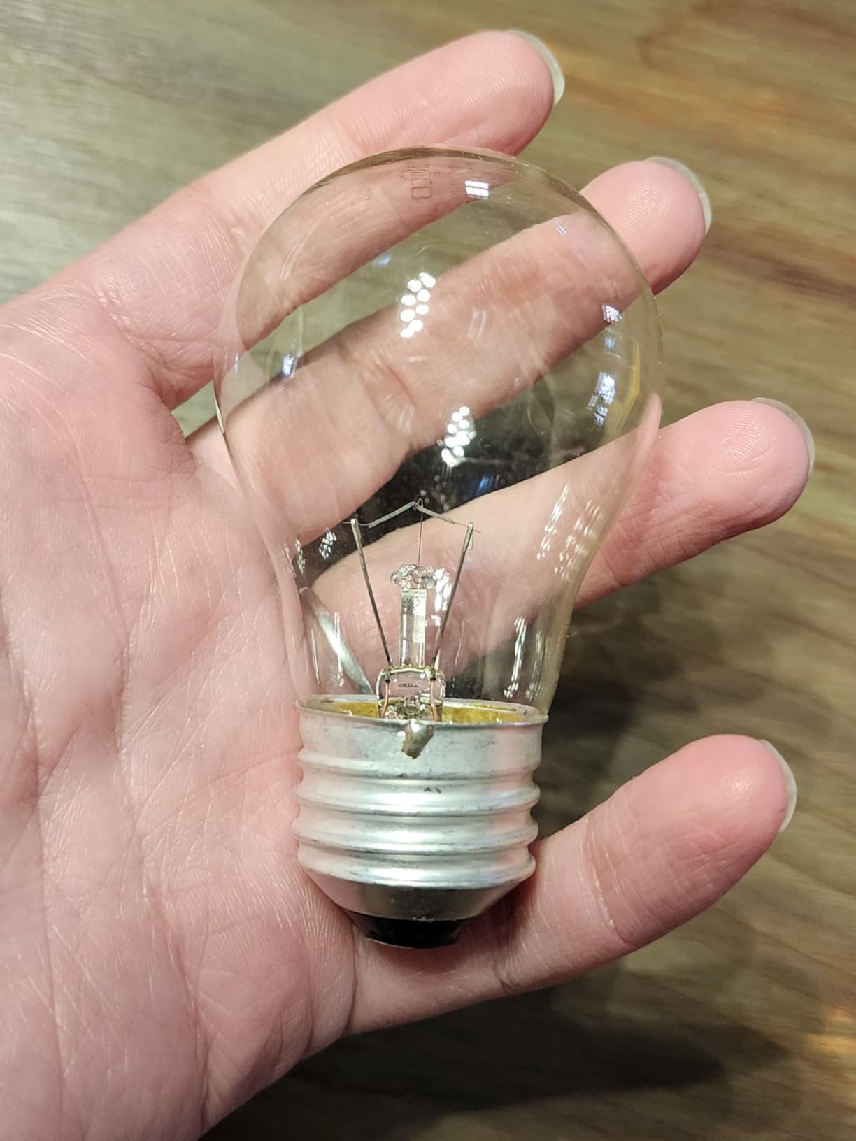 Appliance Oven Light Bulb A15 40W High Temperature 500 Degrees Resistant for Refrigerator Over Stove Microwave Range Hood Lava Lamp Replacement Bulb E26 Medium Base 120V Warm White - Customer Photo 2