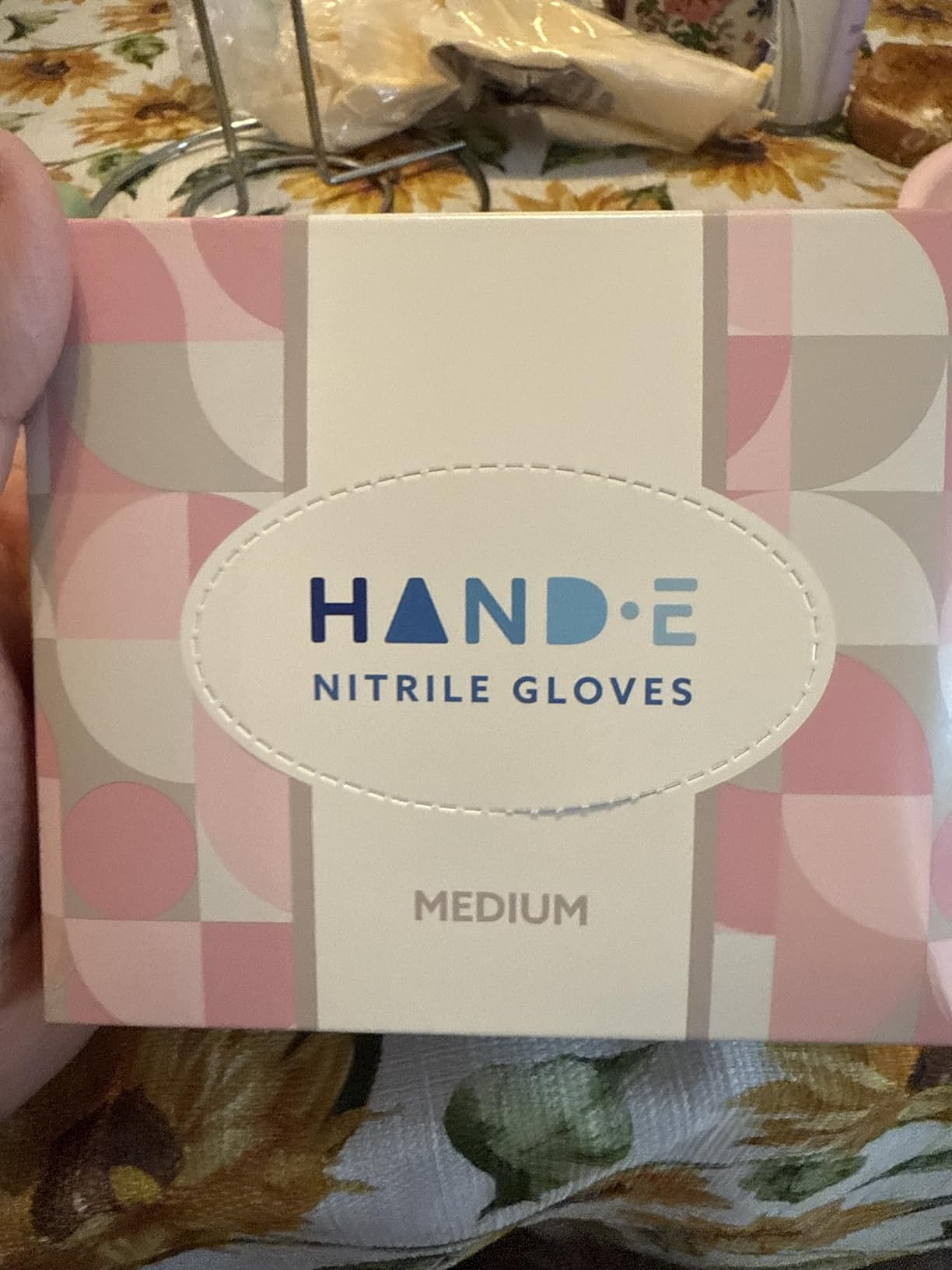 Hand-E Touch Pink Nitrile Disposable Gloves - Esthetician, Nail Tech, Hair Dye & Stylist, Cleaning Gloves - Customer Photo 1