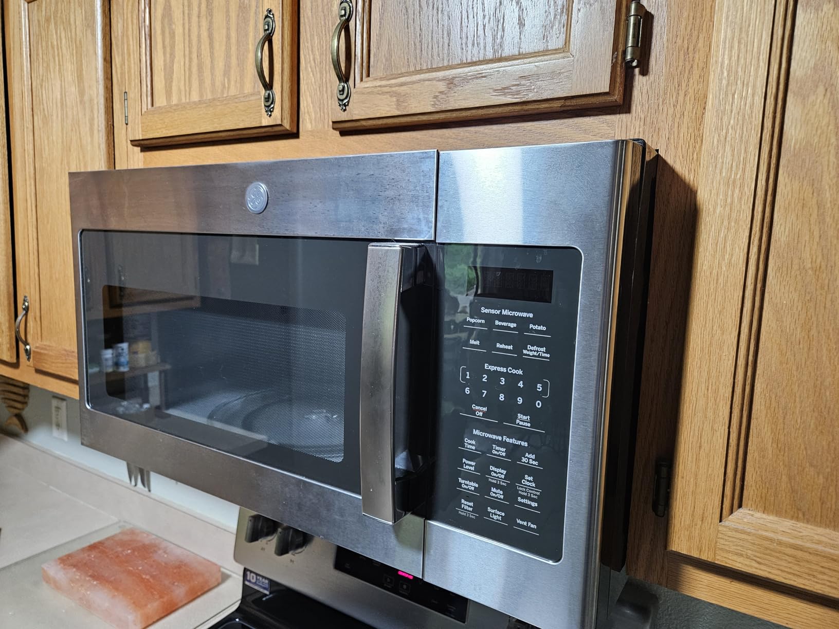 GE JVM6175SKSS 1.7 Cu. Ft. Over-the-Range Sensor Microwave Oven Stainless Steel Bundle with Premium 2 YR CPS Enhanced Protection Pack - Customer Photo 1