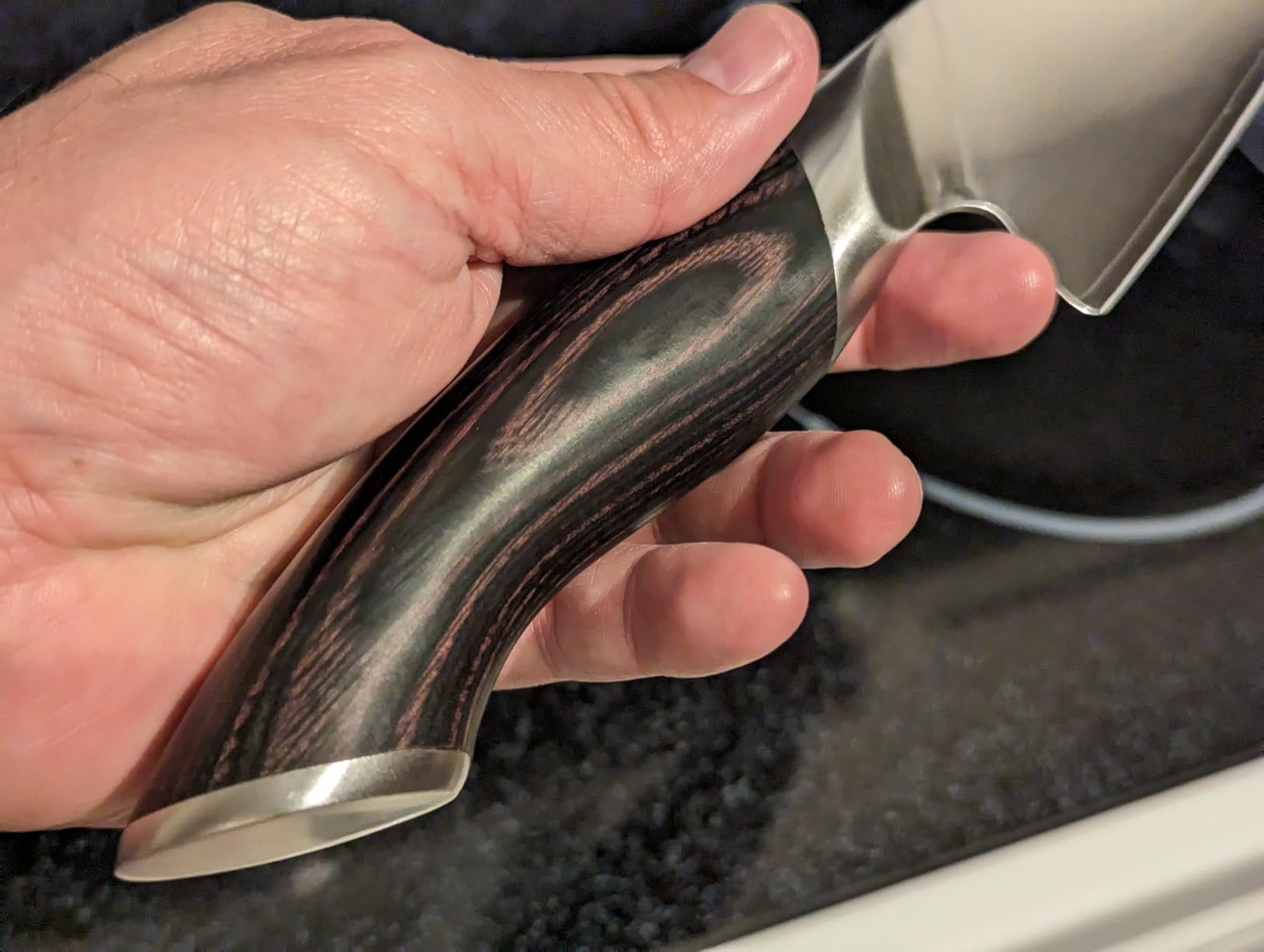 HOSHANHO Kitchen Knife in Japanese High Carbon Steel, Professional High-Class Chef's Knife 8 inch, Non-slip Ultra Sharp Cooking Knives with Ergonomic Handle Customer Review HOSHANHO Kitchen Knife in Japanese High Carbon Steel, Professional High-Class Chef's Knife 8 inch, Non-slip Ultra Sharp Cooking Knives with Ergonomic Handle - Customer Photo 1