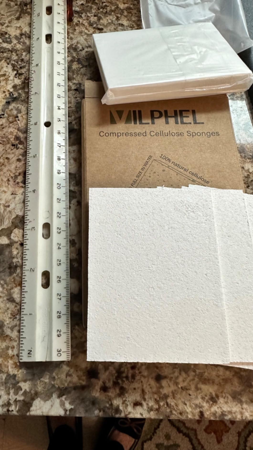 12 Counts Multipurpose Kitchen Sponges Pack Compostable Biodegradable Compressed Cellulose Sponges 18X Super Absorbent POP UP Eco Sponge for Household Use - Customer Photo 2