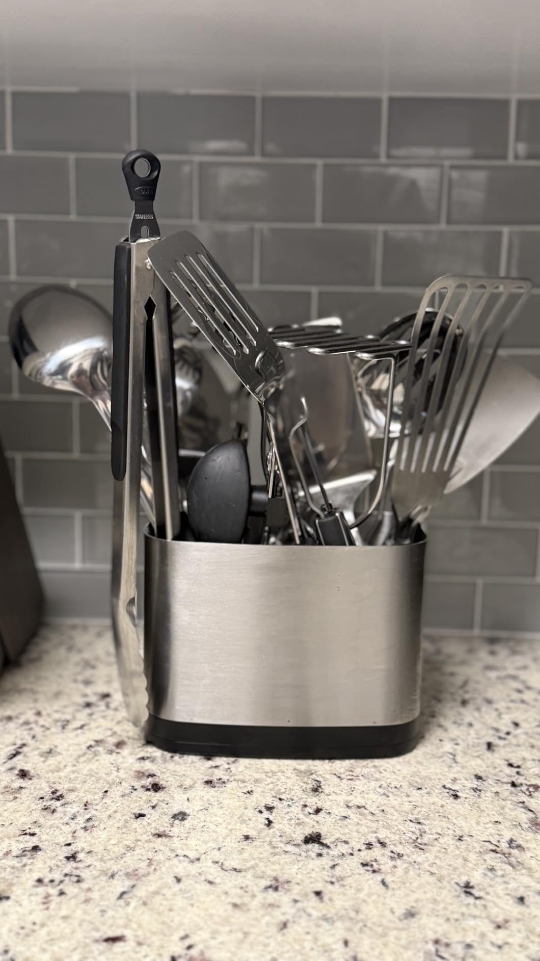 OXO Steel Piece Utensil Set, 15 PC, Stainless Steel - Customer Photo 1
