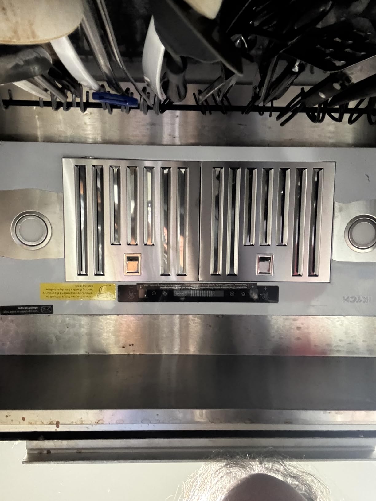 IKTCH 36 inch Black Built-in/Insert Range Hood, 900 CFM Ducted/Ductless Stainless Steel Kitchen Vent Hood with 4 Speed Gesture Sensing&Touch Control Panel(IKB01-36-BSS) - Customer Photo 2