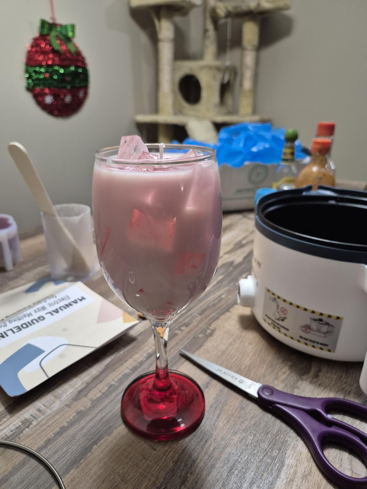 Ksedcon Candle Melting Pot, Electric Wax Melter for Candle Making with Pouring Spout, Non-Stick Small Candle Making Pouring Pot Customer Review Ksedcon Candle Melting Pot, Electric Wax Melter for Candle Making with Pouring Spout, Non-Stick Small Candle Making Pouring Pot - Customer Photo 1