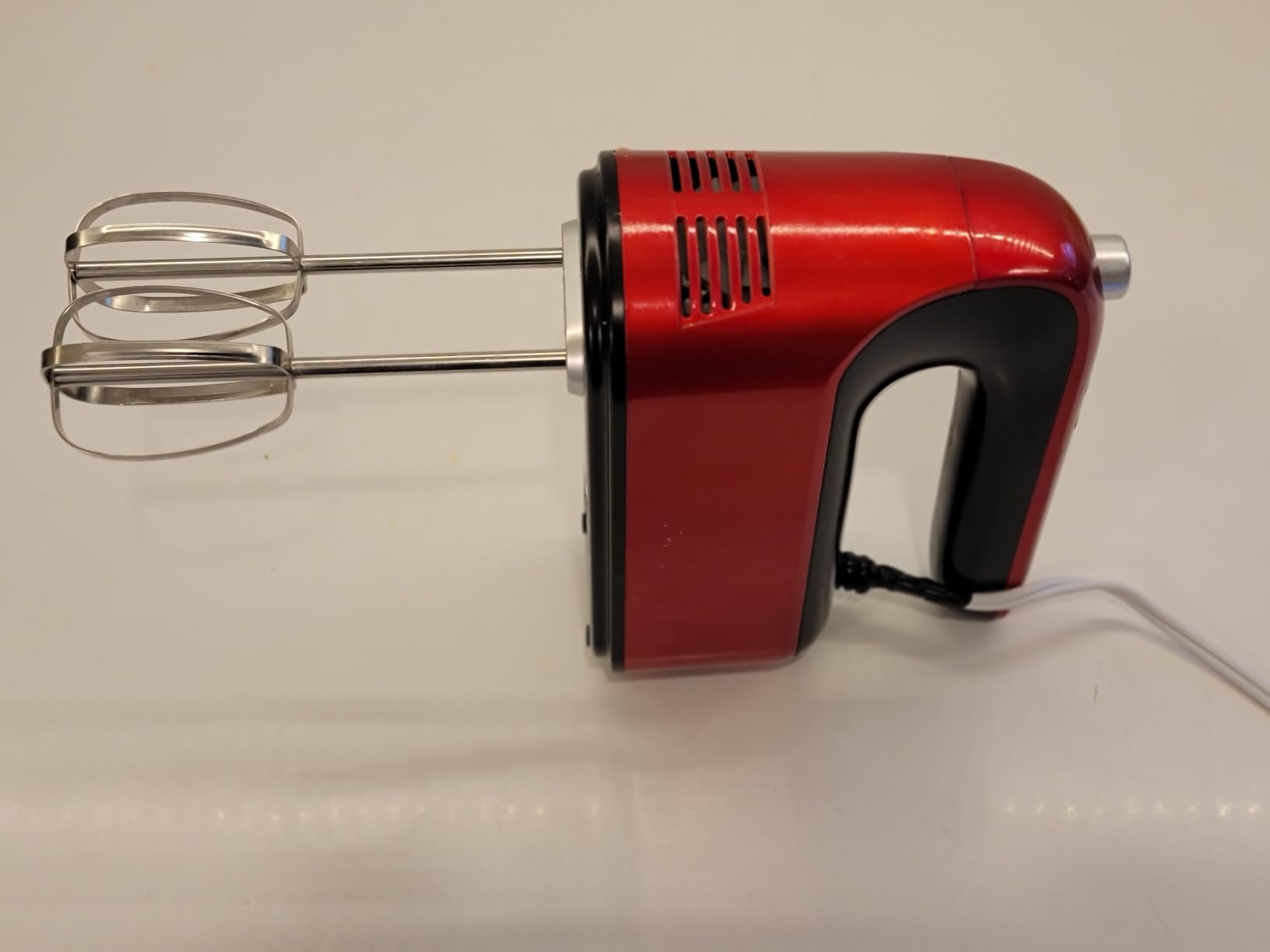 9-Speed Digital Hand Mixer Electric, 400W Powerful DC Motor, Hand Mixer Electric Handheld with Snap-On Storage Case, 5 Stainless Steel Accessories, Beaters, Dough Hooks, Whisk(Ice Blue/Black) - Customer Photo 5